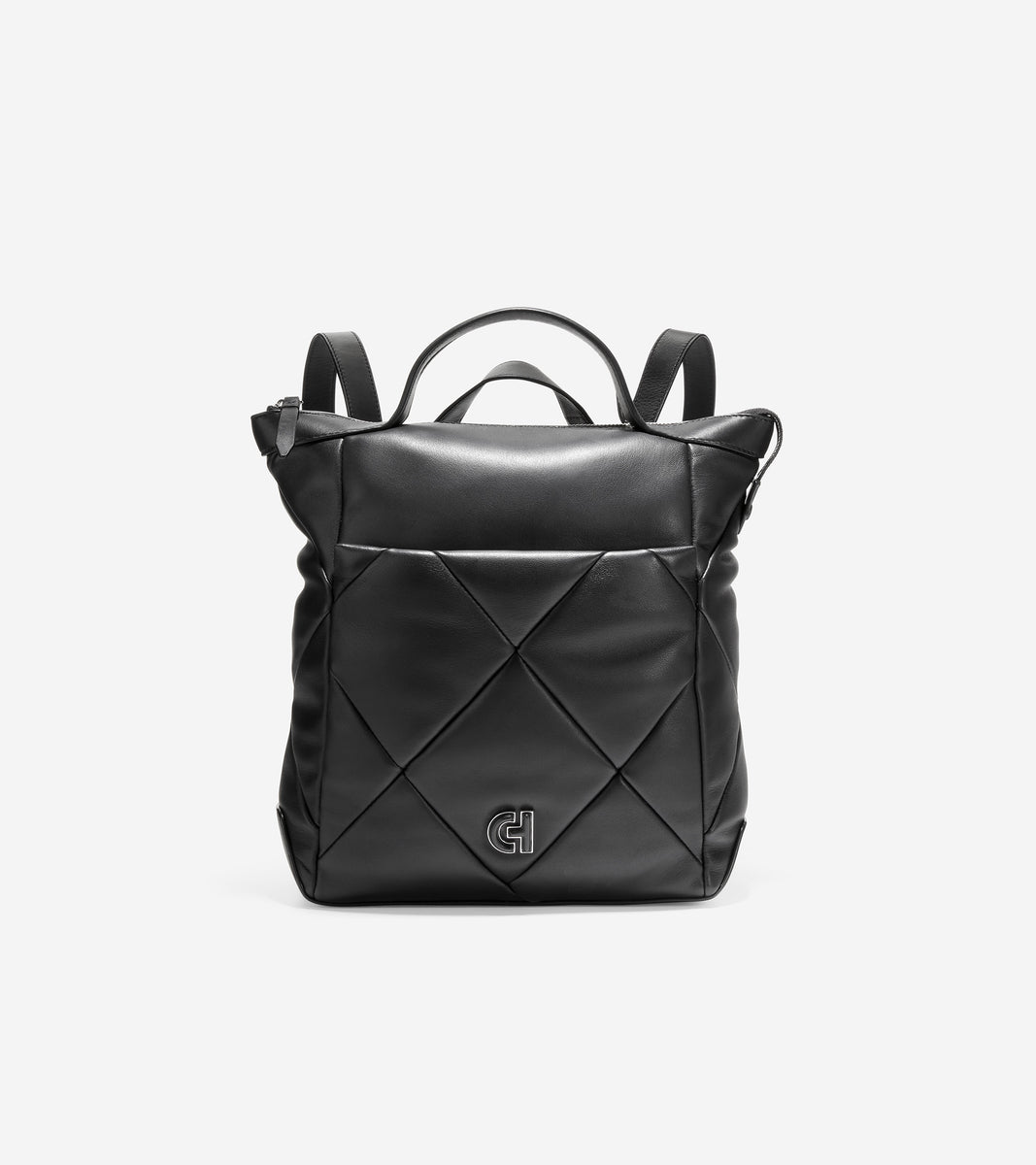 U06270-Grand Ambition Small Convertible Puff Backpack-Black