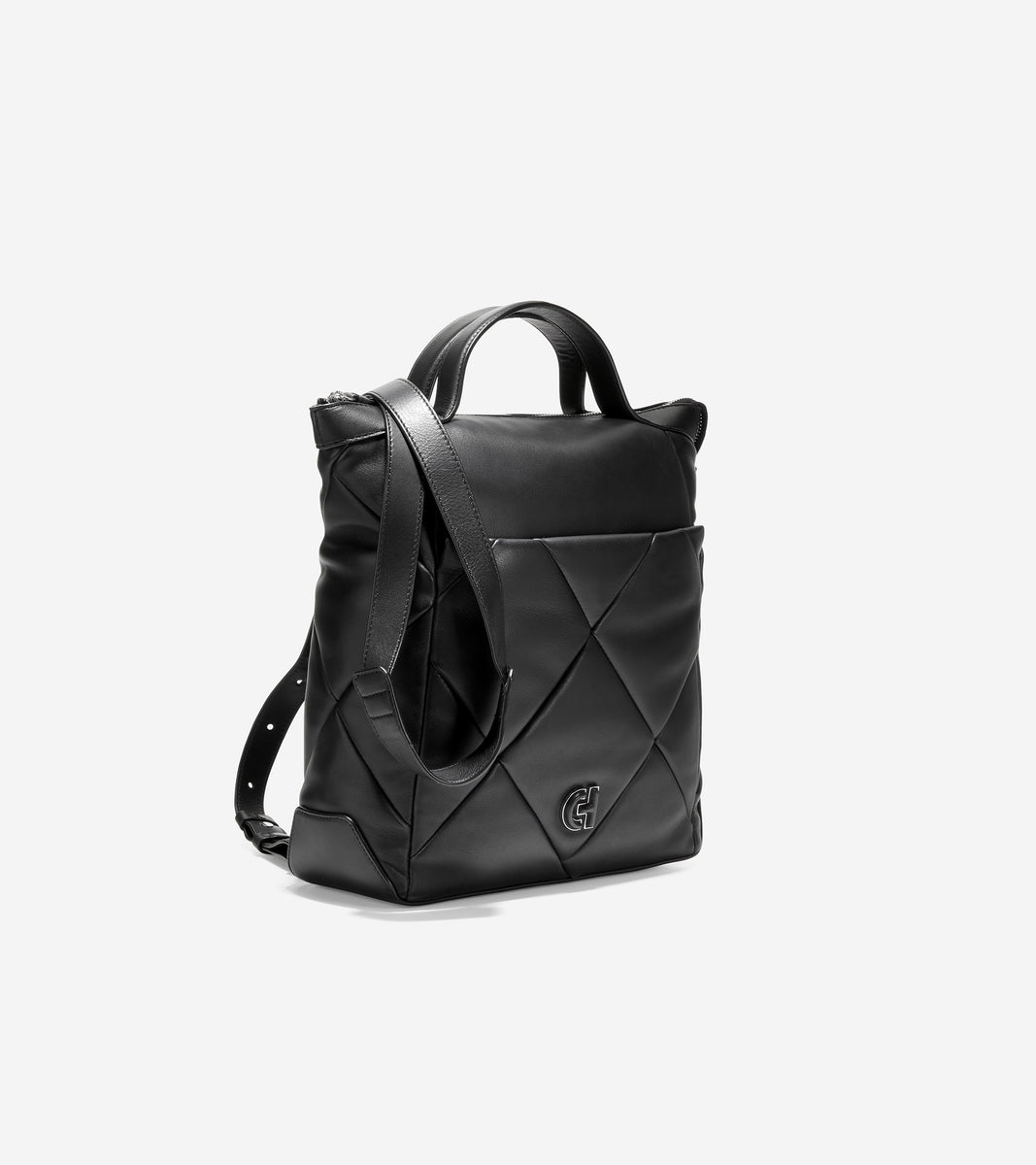 U06270-Grand Ambition Small Convertible Puff Backpack-Black
