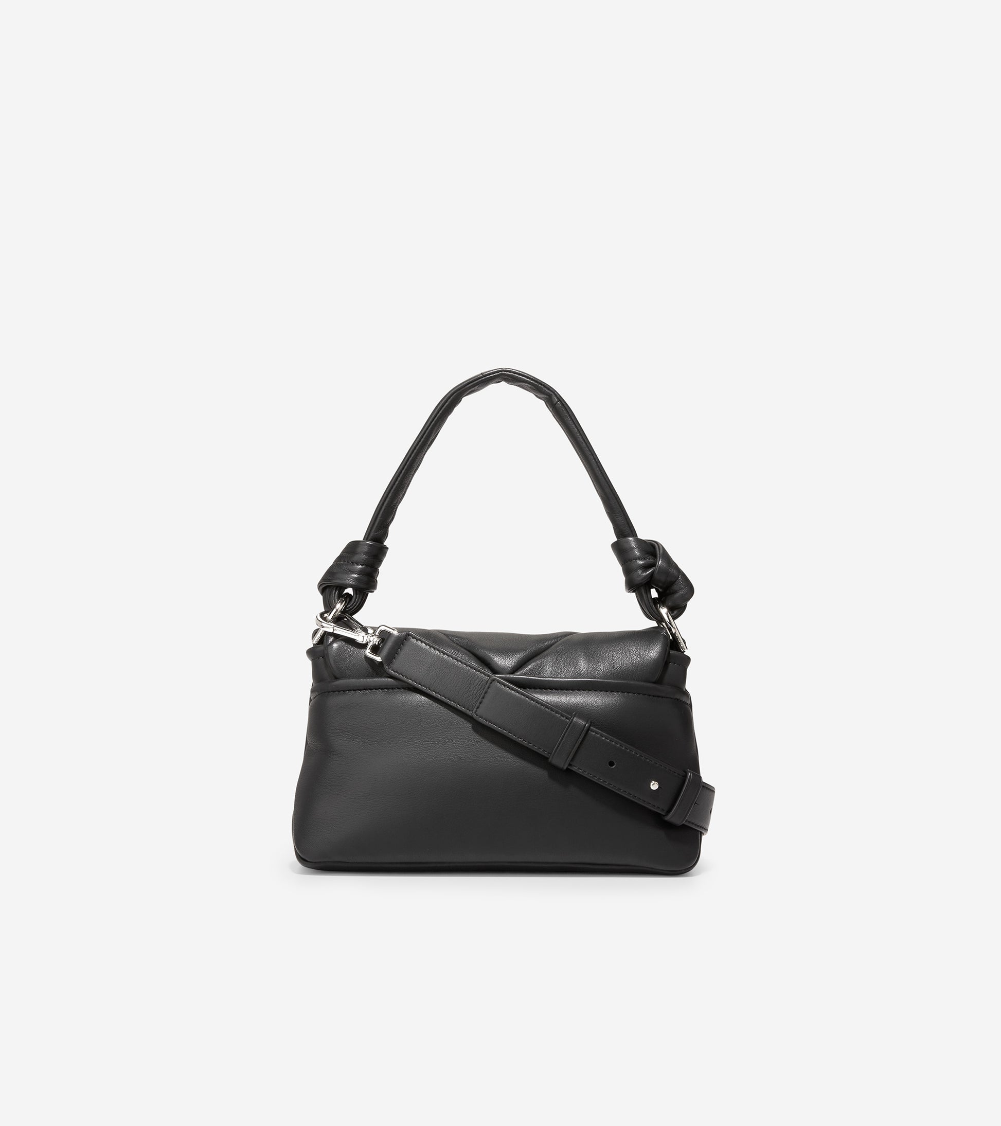 U06337-Quilted Shoulder Bag-Black