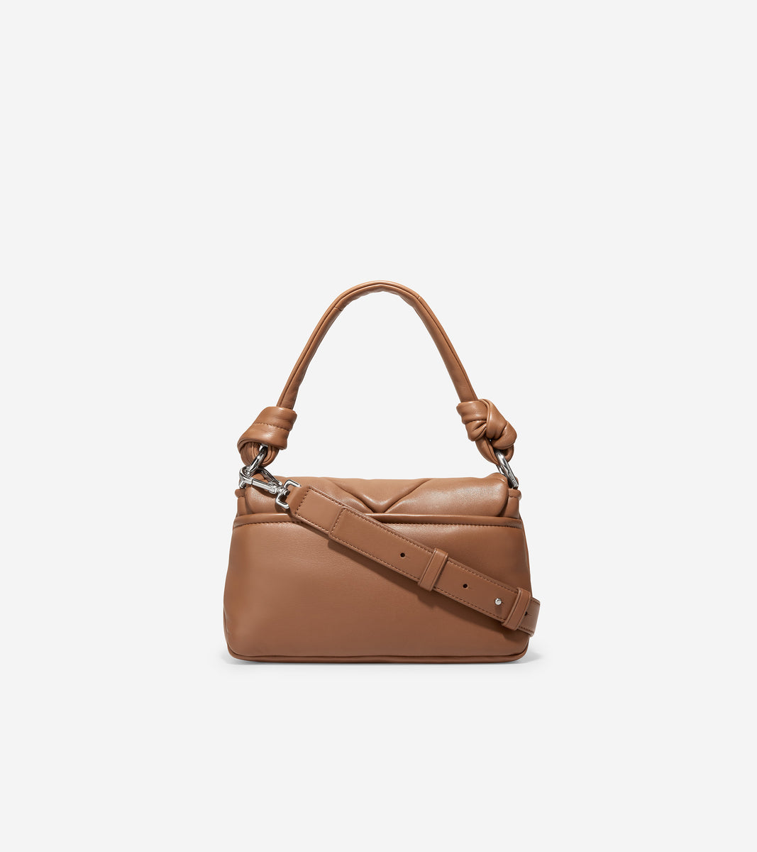 U06338-Quilted Shoulder Bag-Caramel