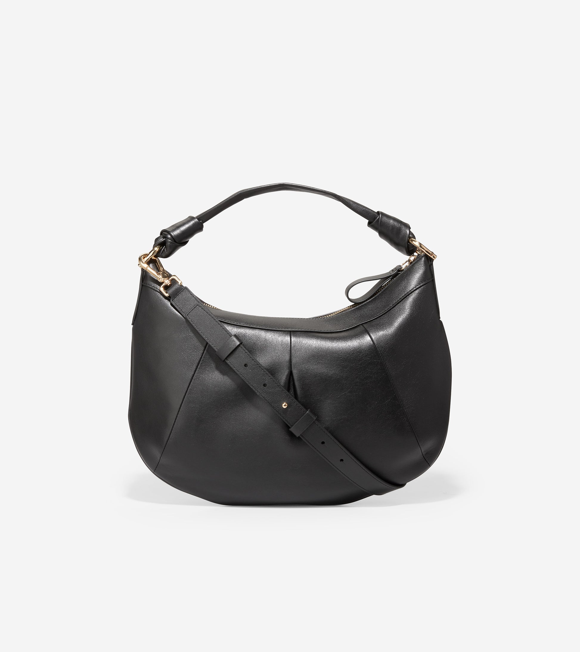 U06353-Aponte Slouch Hobo Bag-Black