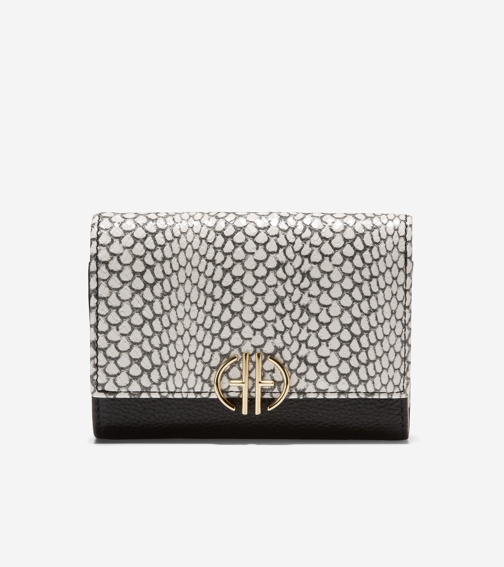 U06393-Inwood Trifold Wallet-Snake Print-Black-Birch