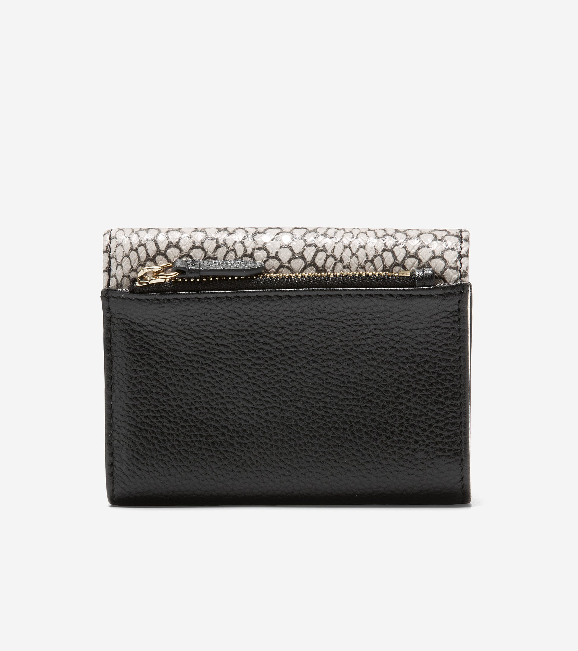 U06393-Inwood Trifold Wallet-Snake Print-Black-Birch