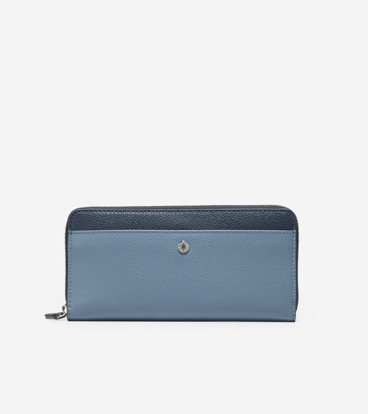 u06414-Vartan Continental Wallet-China Blue-Navy Blazer