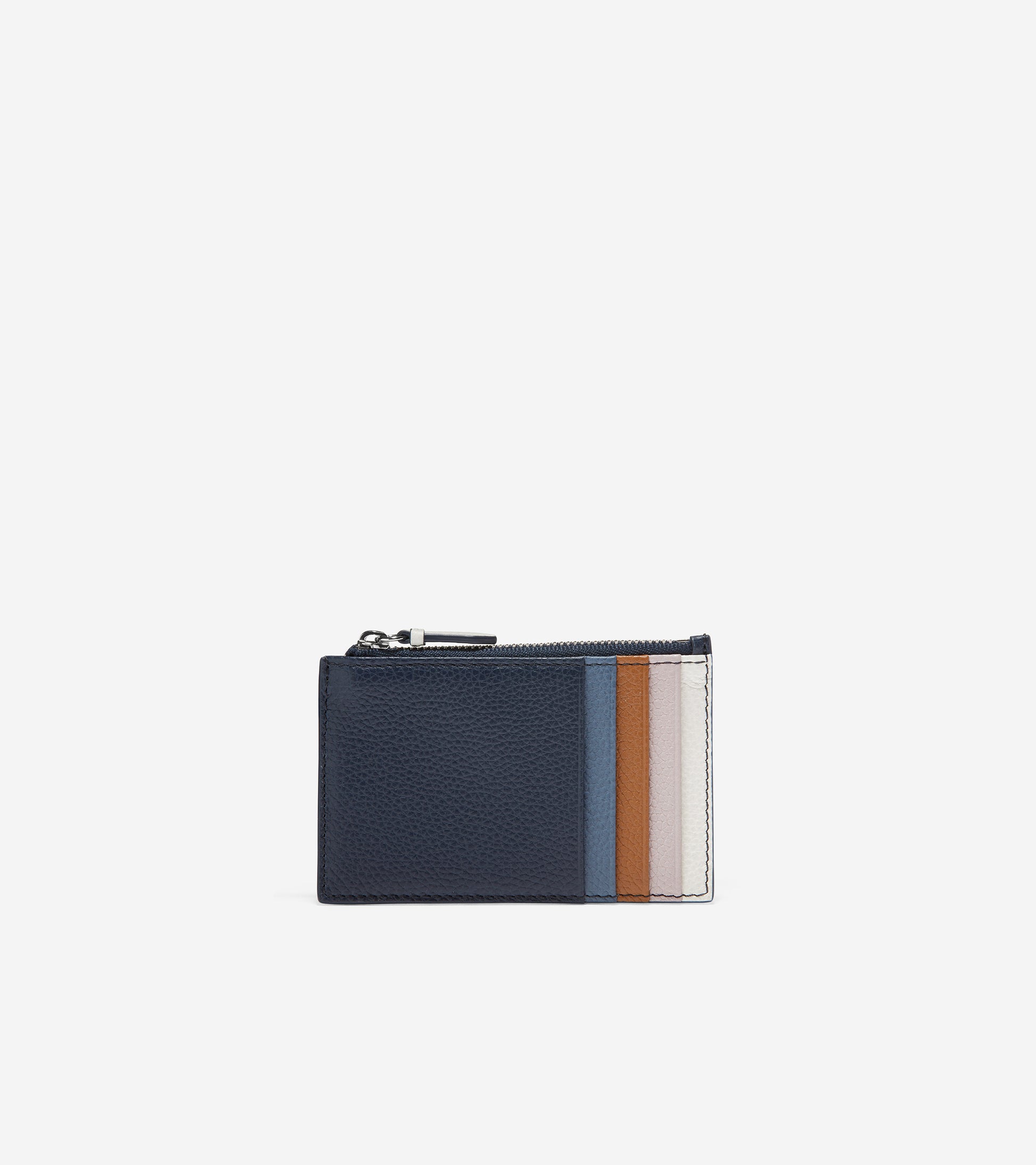 u06417-GRANDSERIES Card Case with Zip-Navy