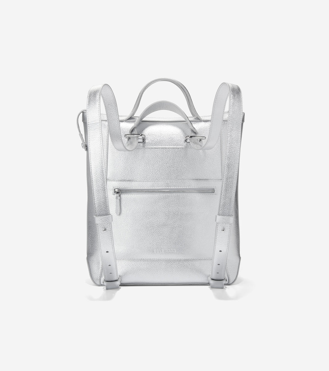 U06447-Grand Ambition Small Convertible Luxe Backpack-Silver