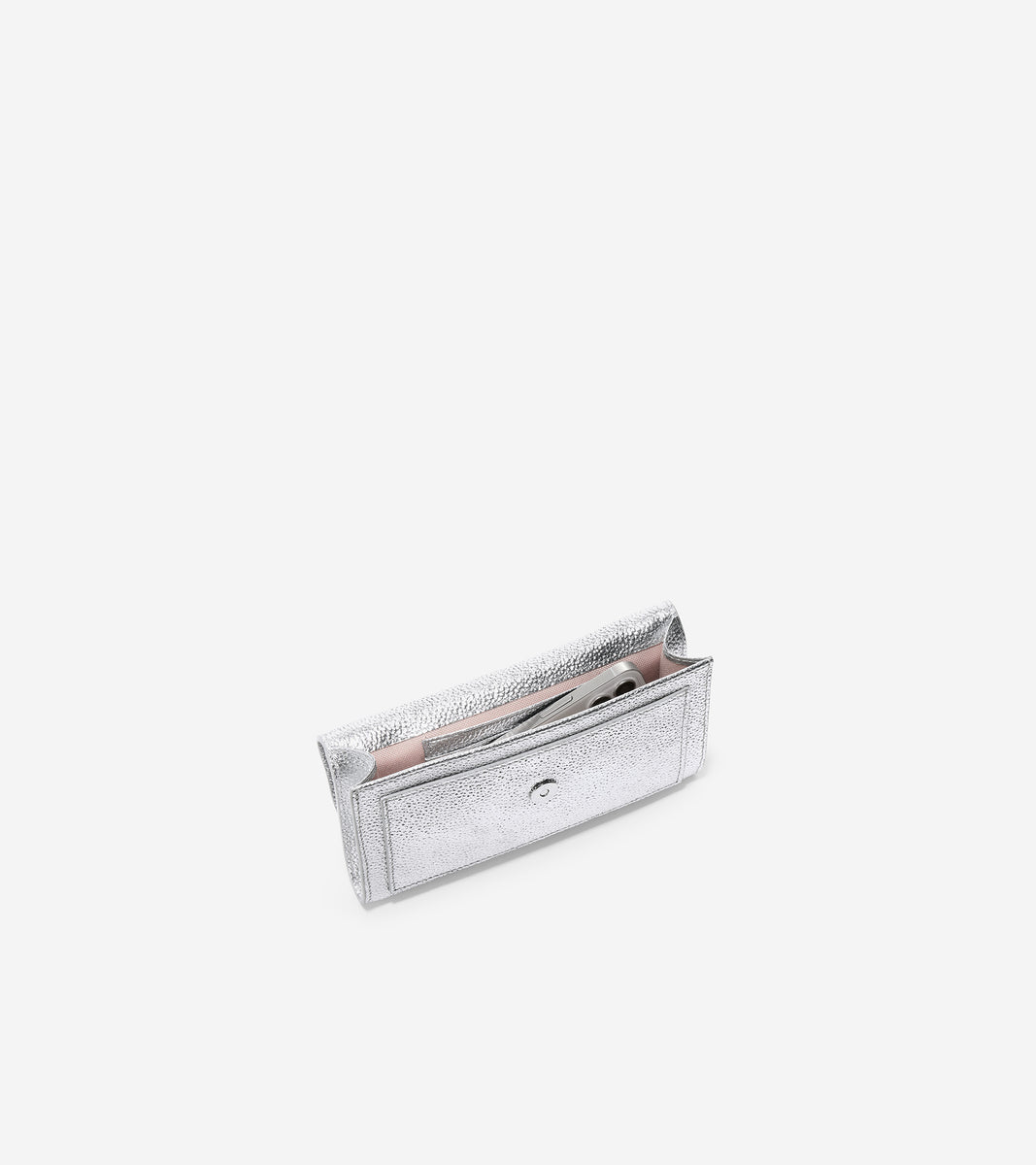 U06459-Oversized Closure Phone Case-Silver