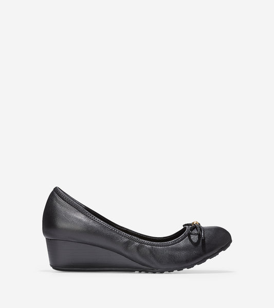 ColeHaan-Tali Grand Lace Wedge (40mm)-w00030-Black