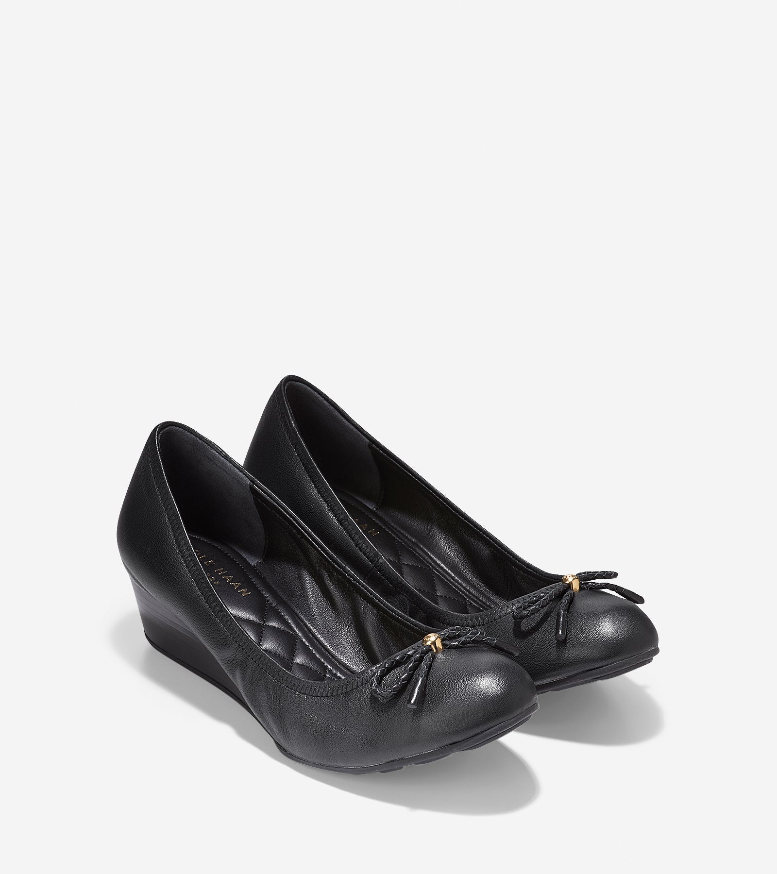 ColeHaan-Tali Grand Lace Wedge (40mm)-w00030-Black