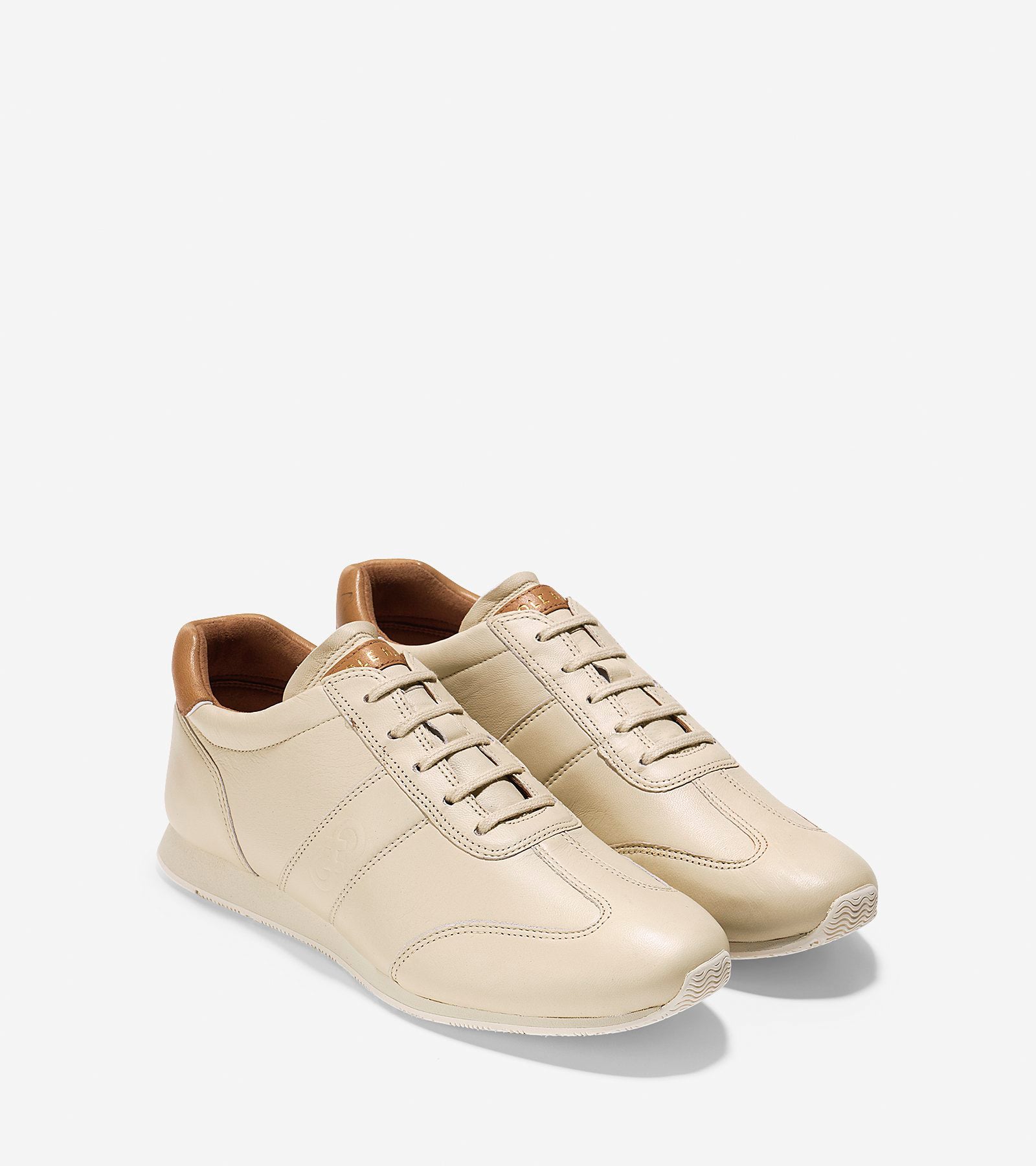 ColeHaan-Trafton Vintage Trainer-w04667-Sandshell Leather