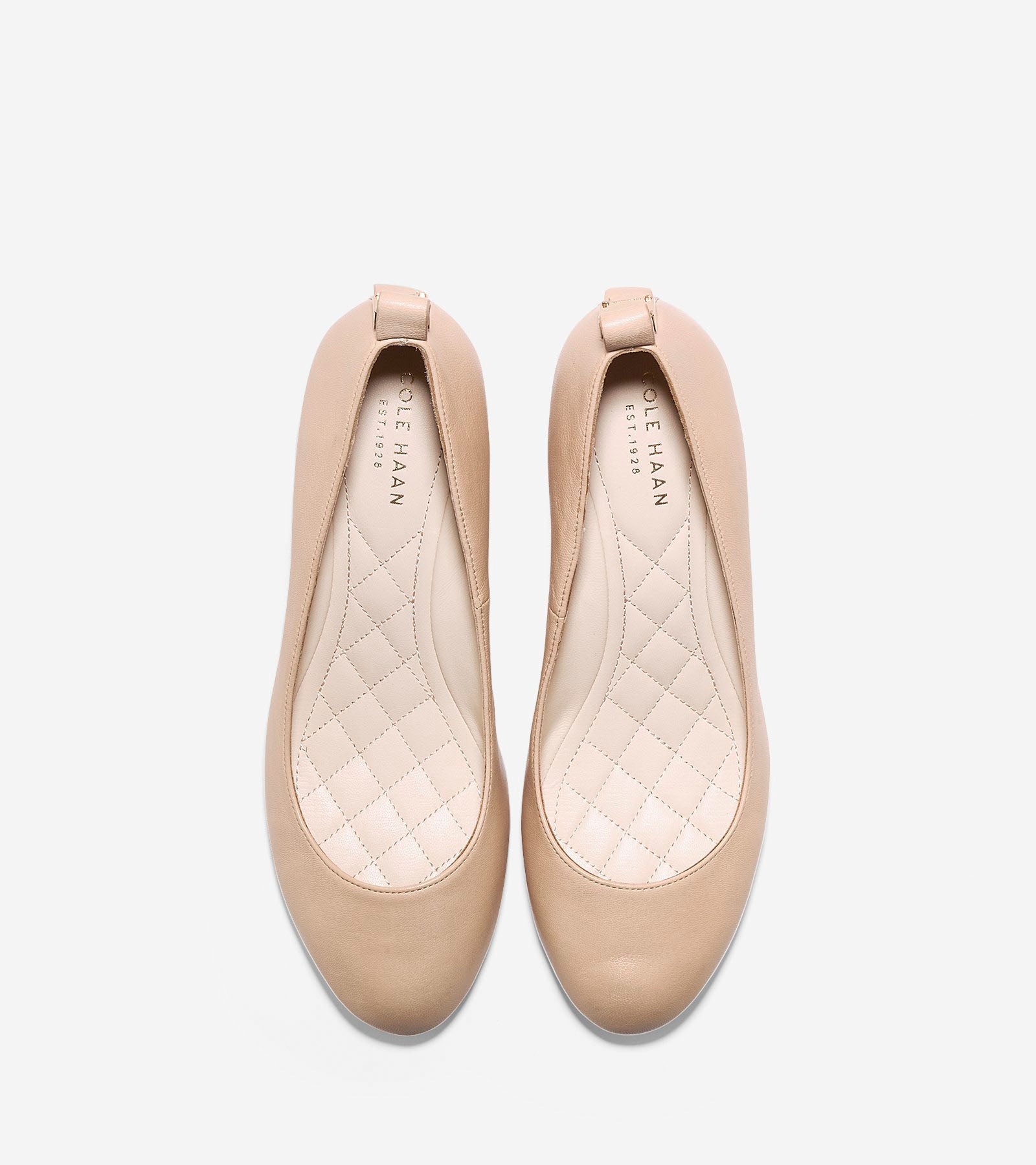 ColeHaan-Tali Grand Quilted Wedge (65mm)-w04927-Nude Quilted Leather