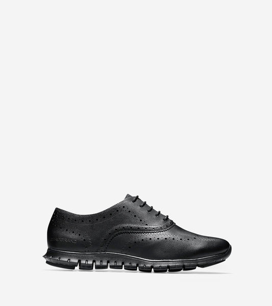 ColeHaan-ZERØGRAND Wingtip Oxford-w05147-Black Waterproof Leather-black