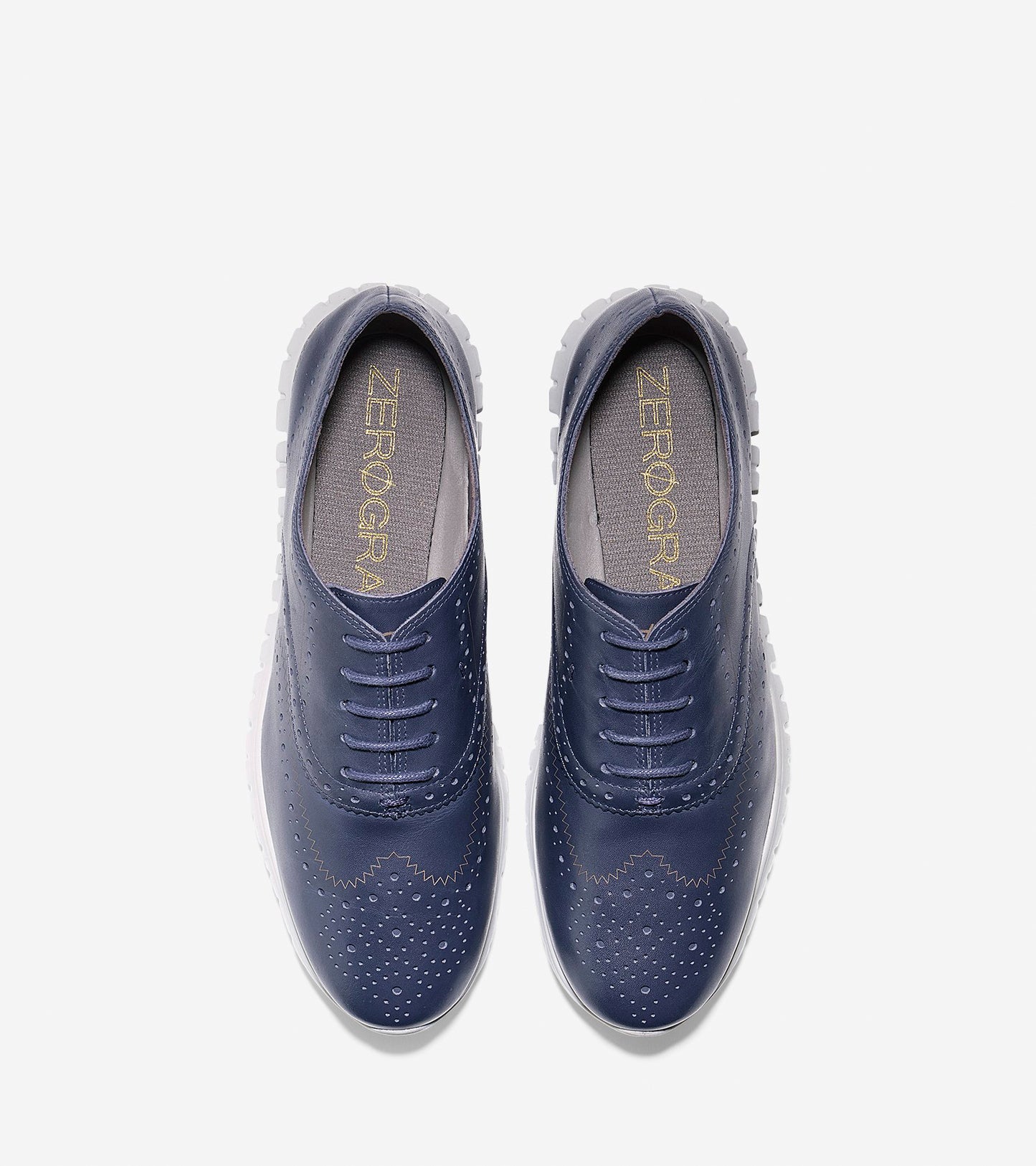 ColeHaan-ZERØGRAND Wingtip Oxford-w05148-Marine Blue Waterproof Leather-vapor Gra