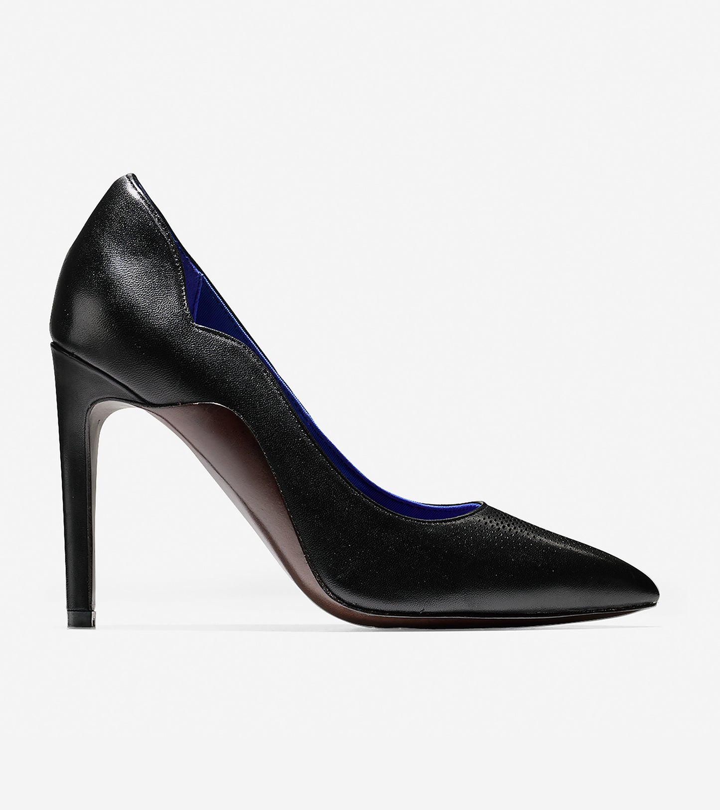 ColeHaan-Antoinette Grand Pump (100mm)-w05359-Black Leather-bristol Blue