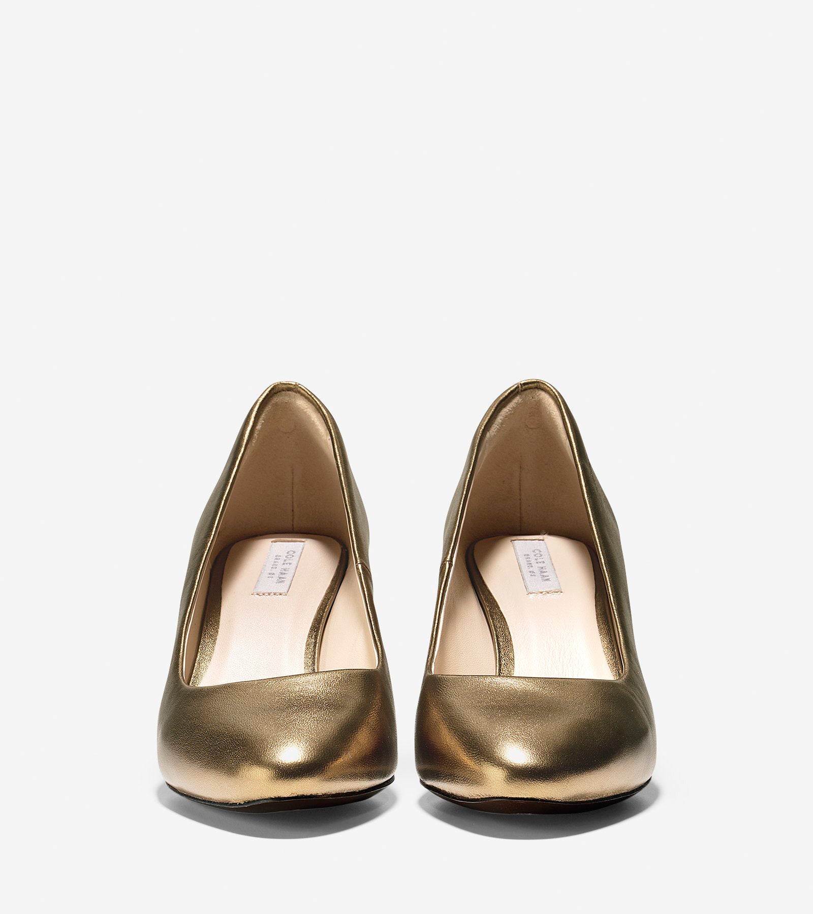 ColeHaan-Grace Grand Pump (65mm)-w05510-Antique Gold Metallic Leather