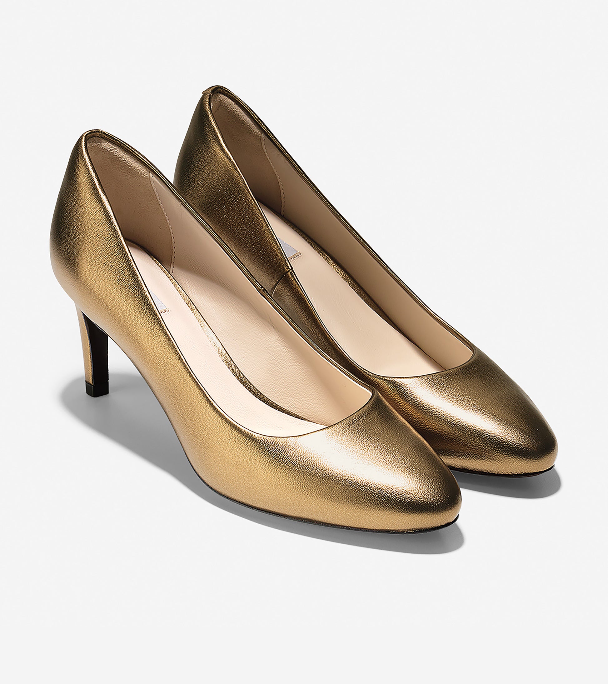 ColeHaan-Grace Grand Pump (65mm)-w05510-Antique Gold Metallic Leather