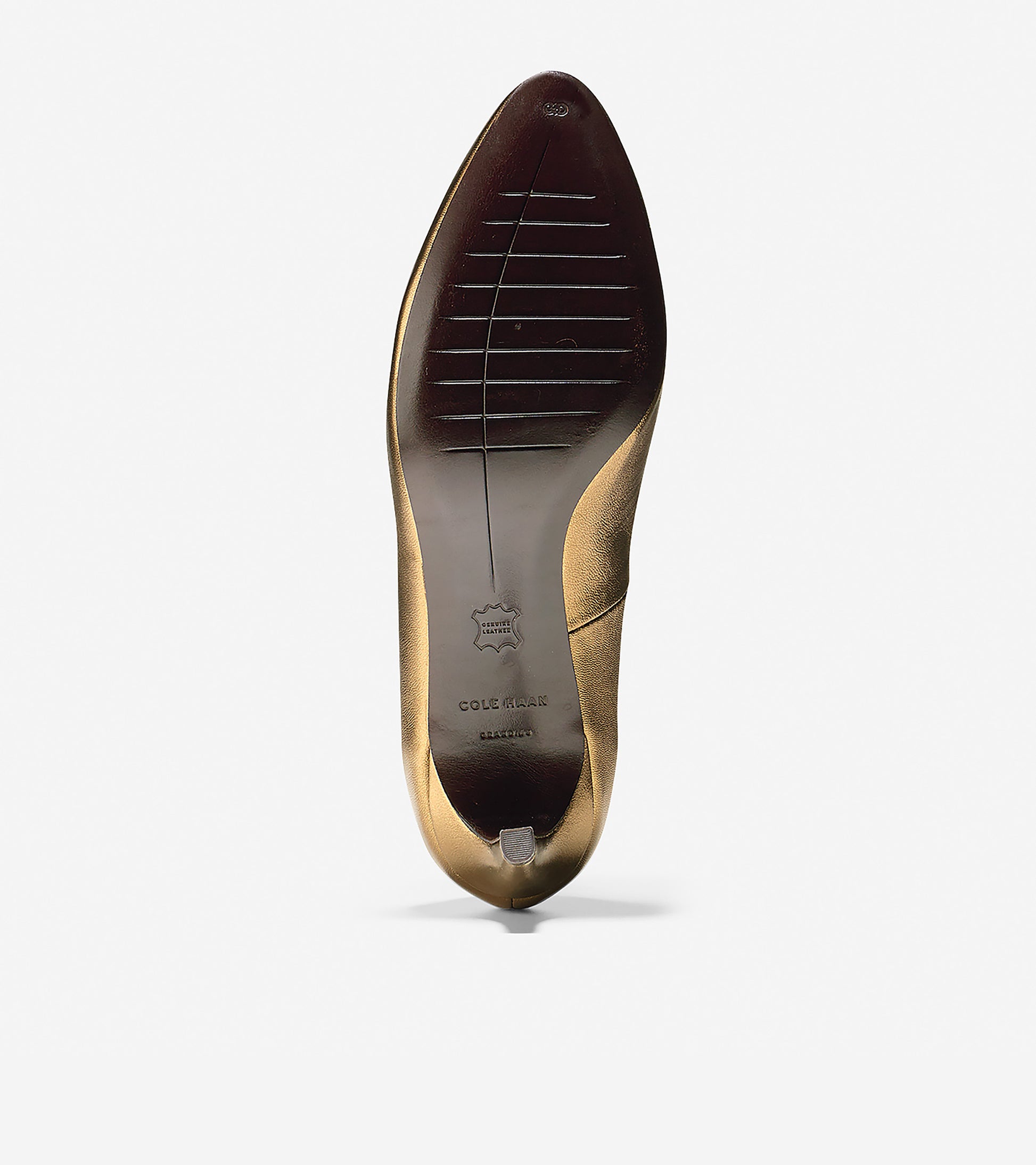 ColeHaan-Grace Grand Pump (65mm)-w05510-Antique Gold Metallic Leather