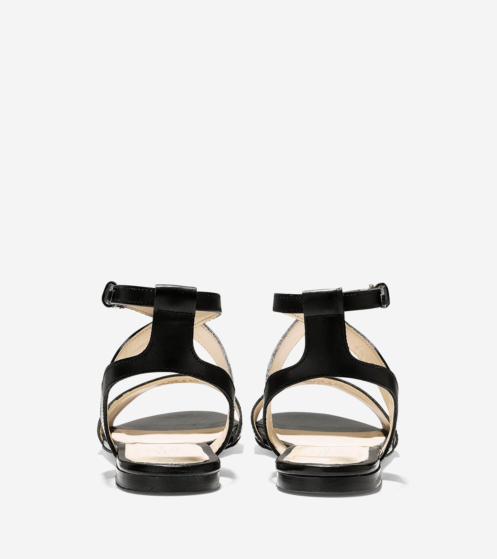 ColeHaan-Fenley Sandal-w07040-Black Leather