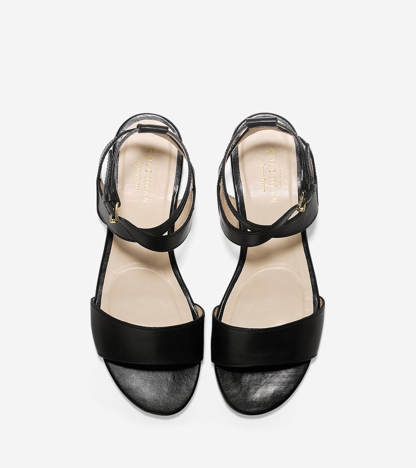 ColeHaan-Fenley Sandal-w07040-Black Leather