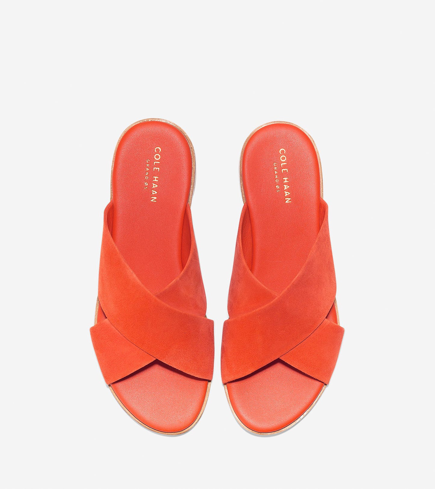 ColeHaan-Anica Criss Cross Sandal-w07428-Spicy Orange Suede