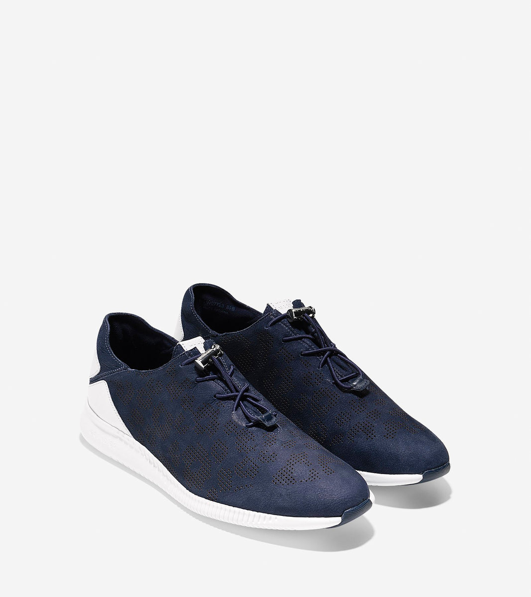 ColeHaan-StudiøGrand Pack-and-Go Sneaker-w07723-Marine Blue Perforated Ocelot Print Nubuck