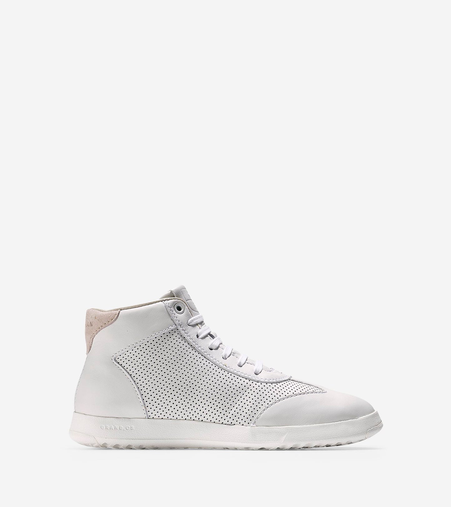ColeHaan-GrandPrø High Top Sneaker-w07730-White Leather