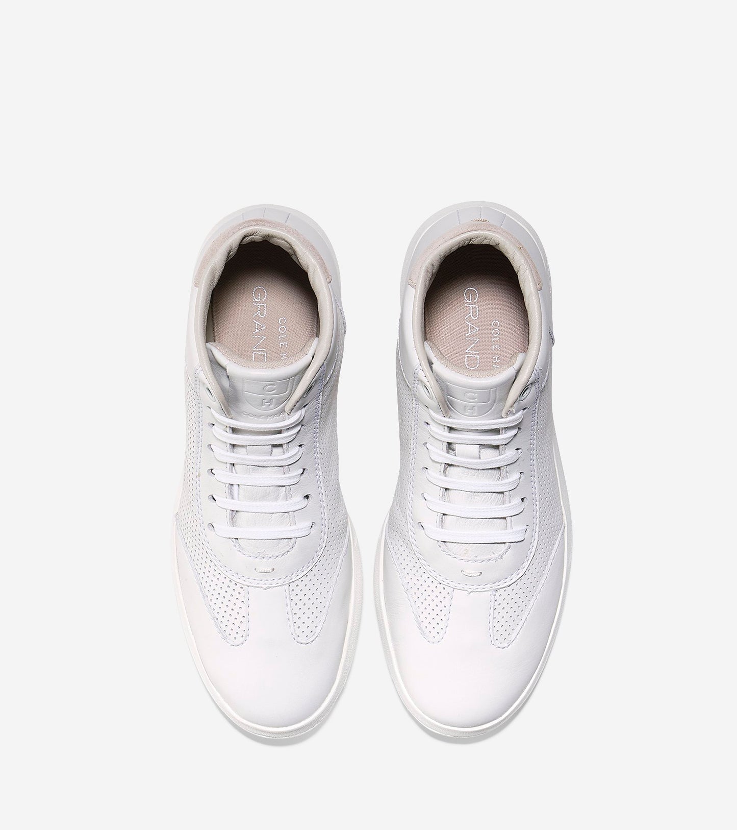 ColeHaan-GrandPrø High Top Sneaker-w07730-White Leather