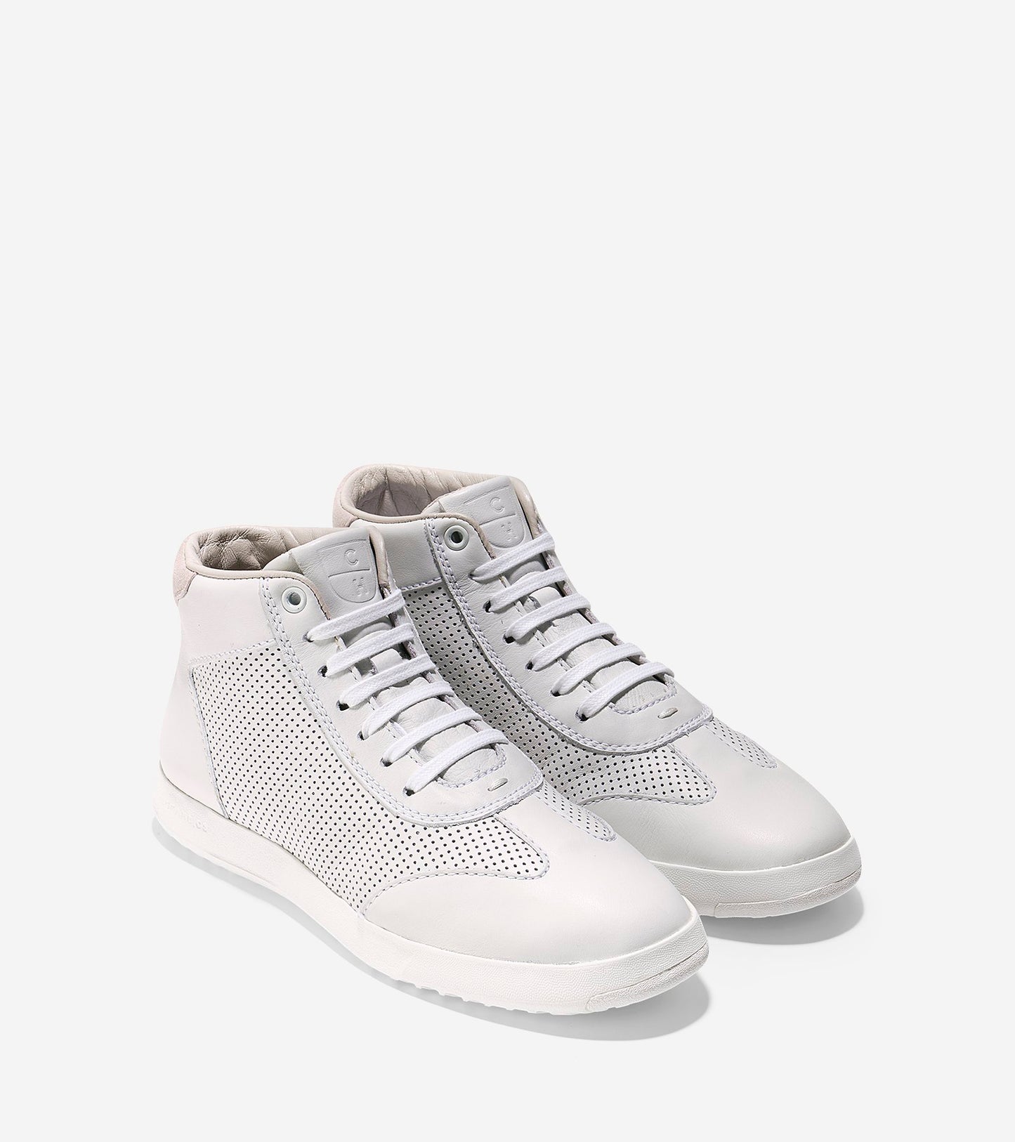 ColeHaan-GrandPrø High Top Sneaker-w07730-White Leather