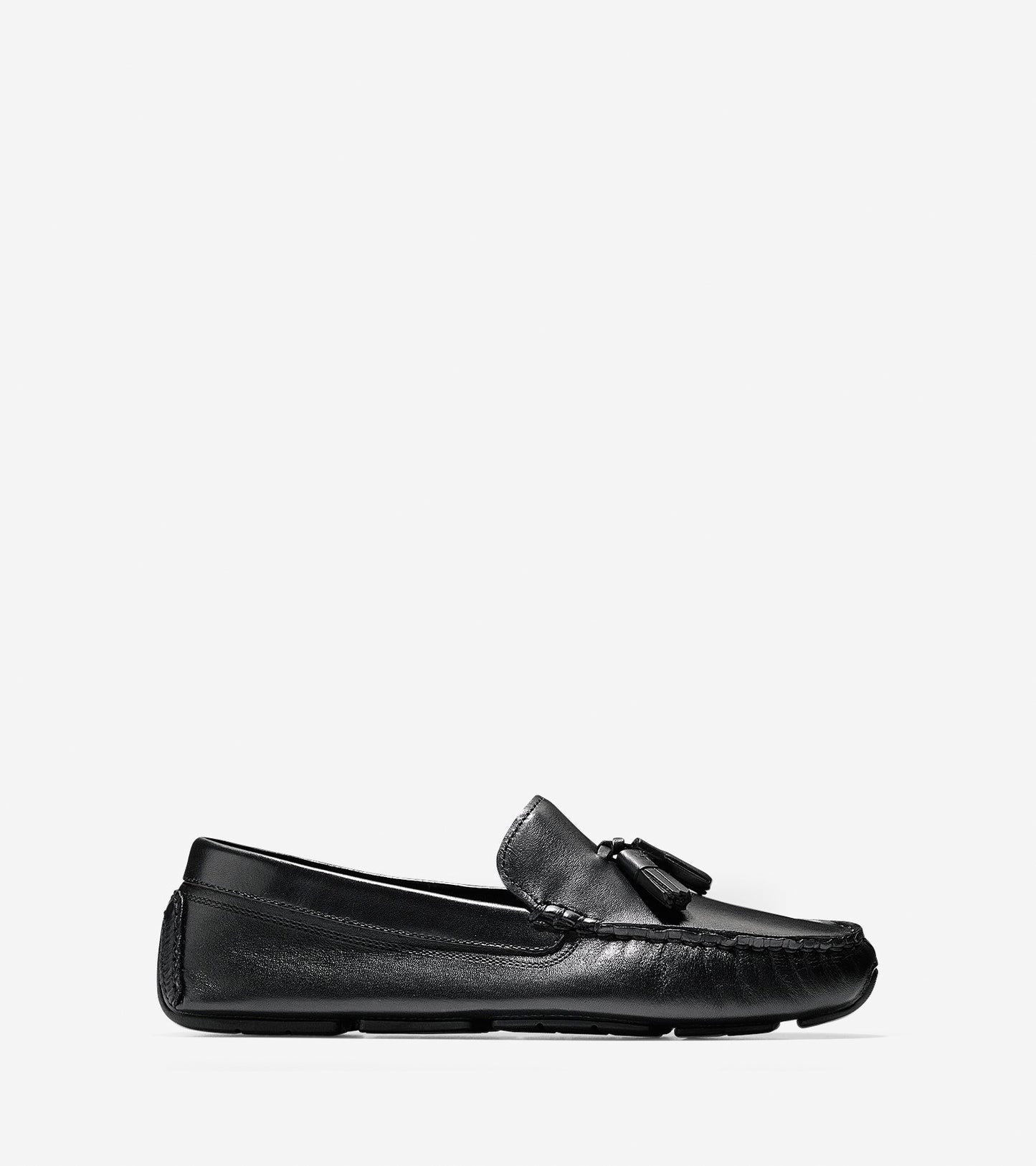 ColeHaan-Rodeo Tassel Driver-w07843-Black Leather-Black