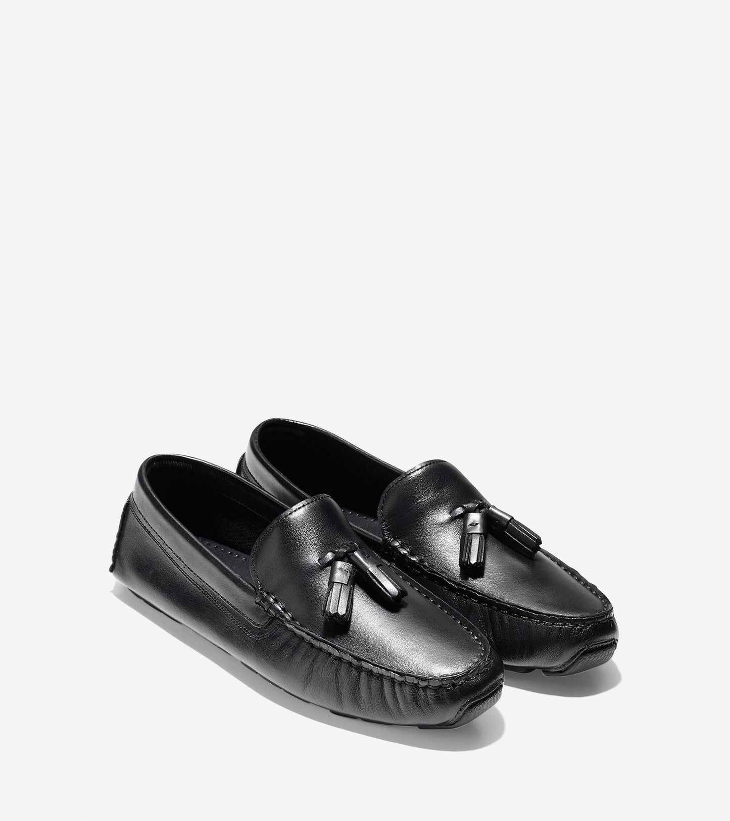 ColeHaan-Rodeo Tassel Driver-w07843-Black Leather-Black