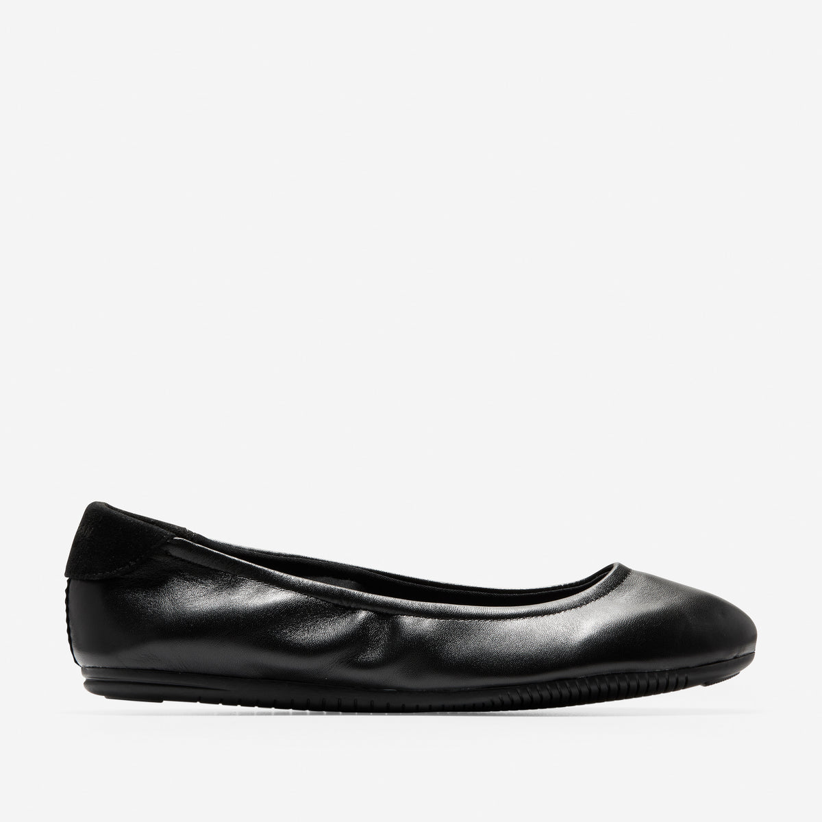 ColeHaan-StudiøGrand Packable Ballet Flat-w08323-Black Leather-Black