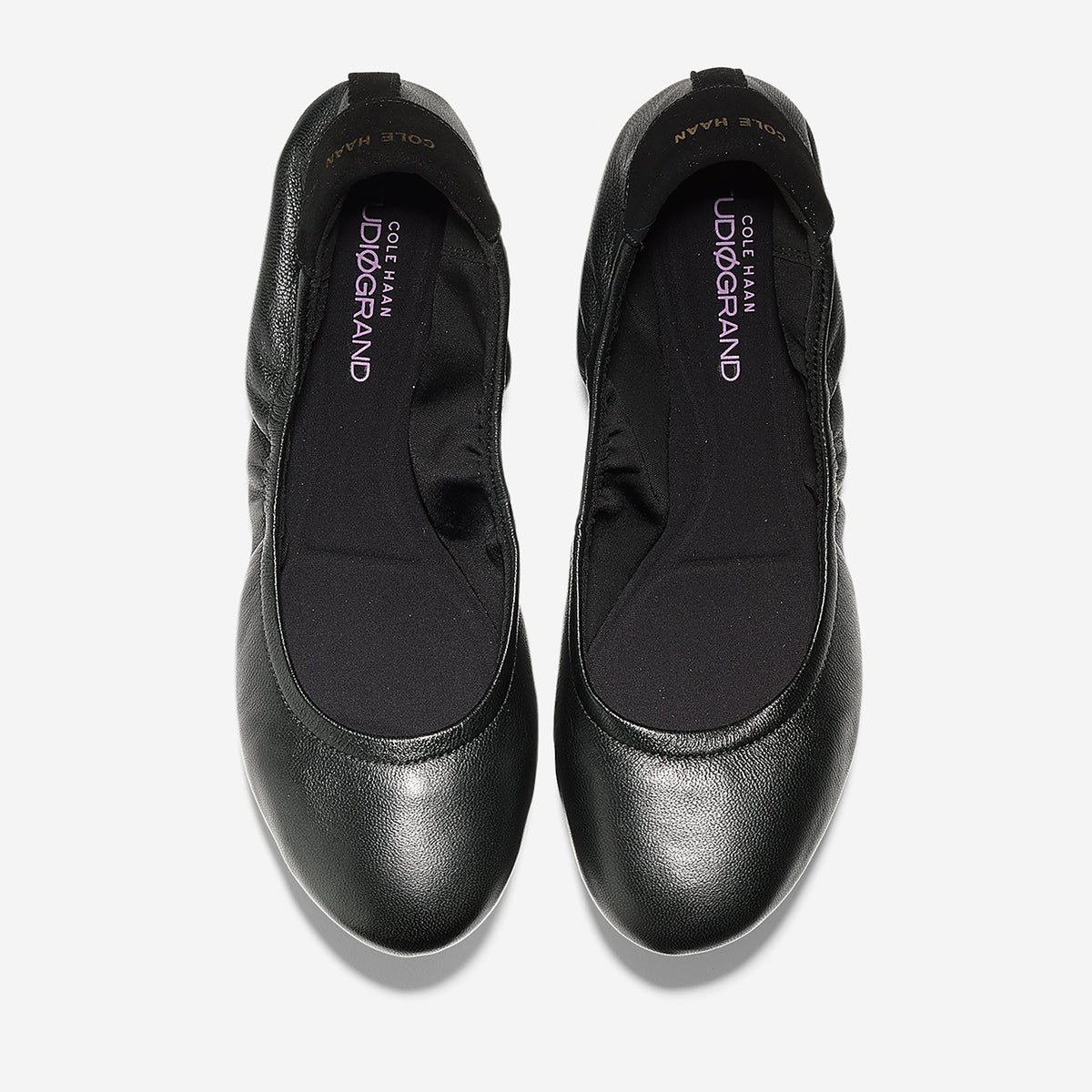 ColeHaan-StudiøGrand Packable Ballet Flat-w08323-Black Leather-Black