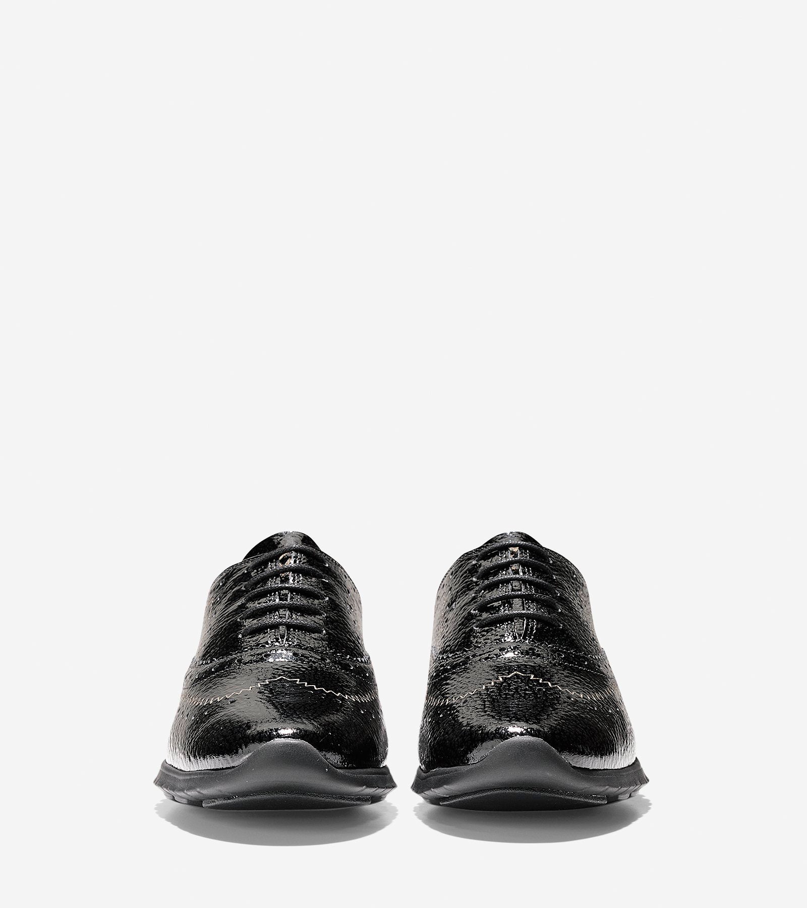 ColeHaan-ZERØGRAND Wingtip Oxford-w08429-Black Bubble Patent