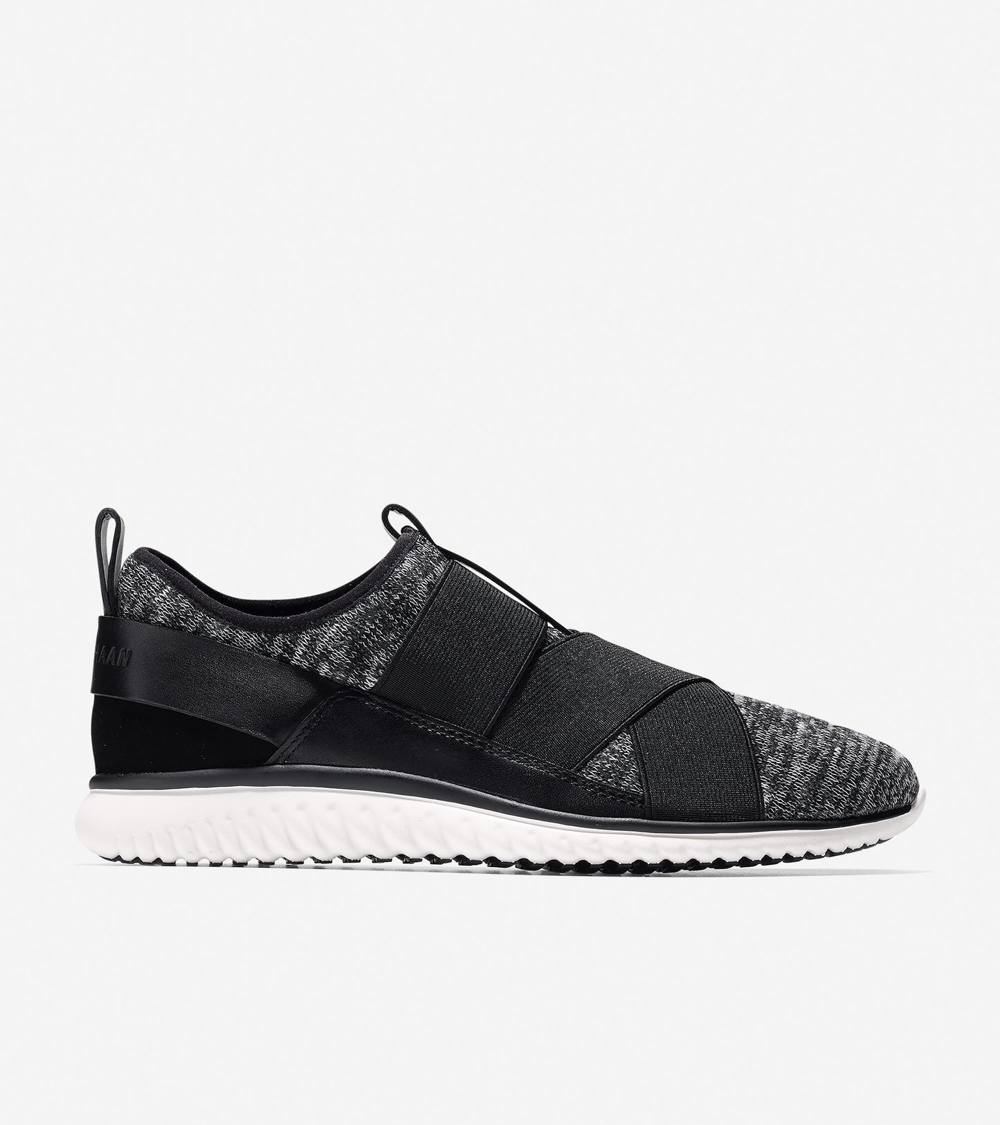 ColeHaan-StudiøGrand Cross-Strap Sneaker-w08514-Black Knit