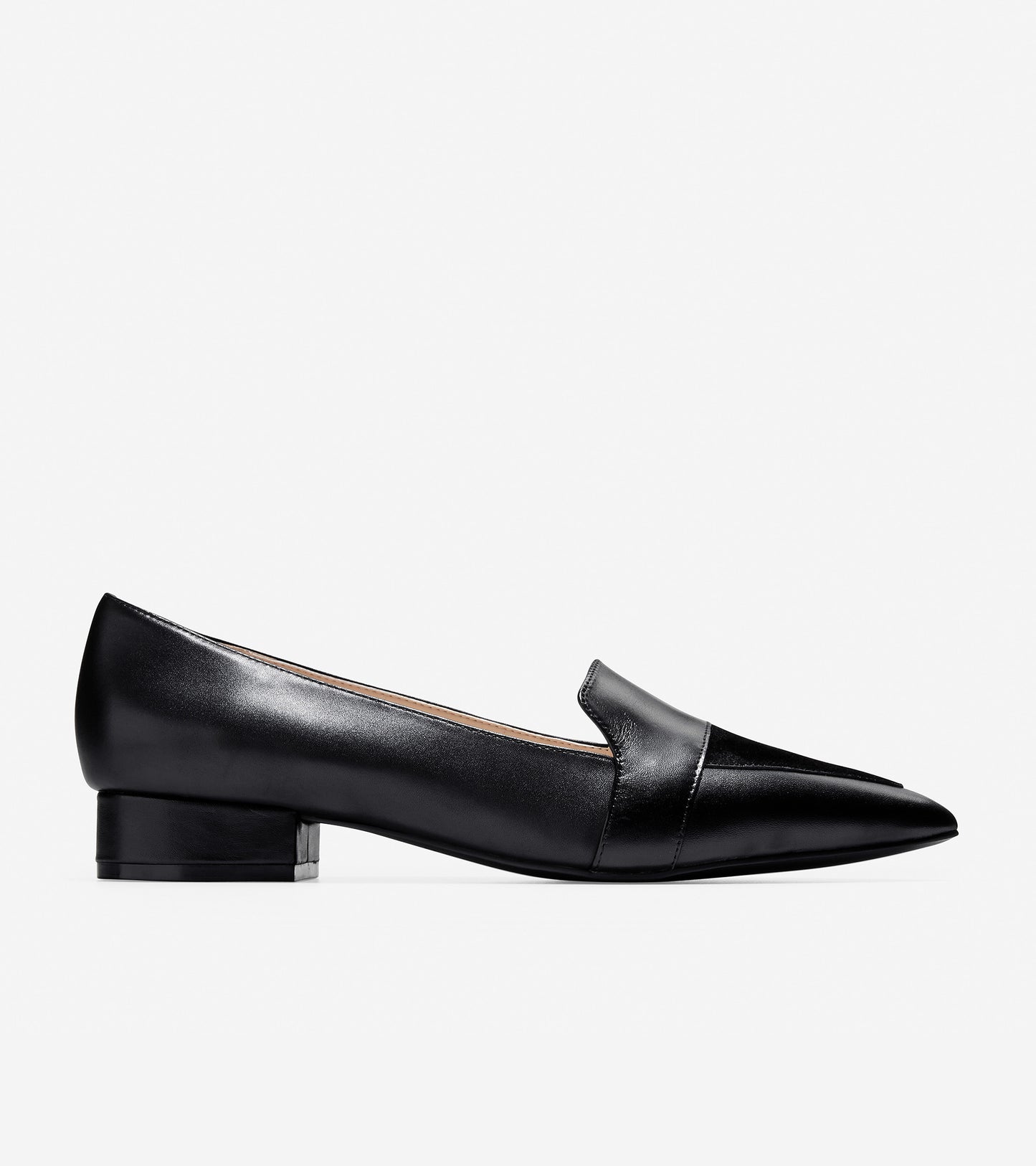 ColeHaan-Marlee Skimmer-w08533-Black Leather-Suede