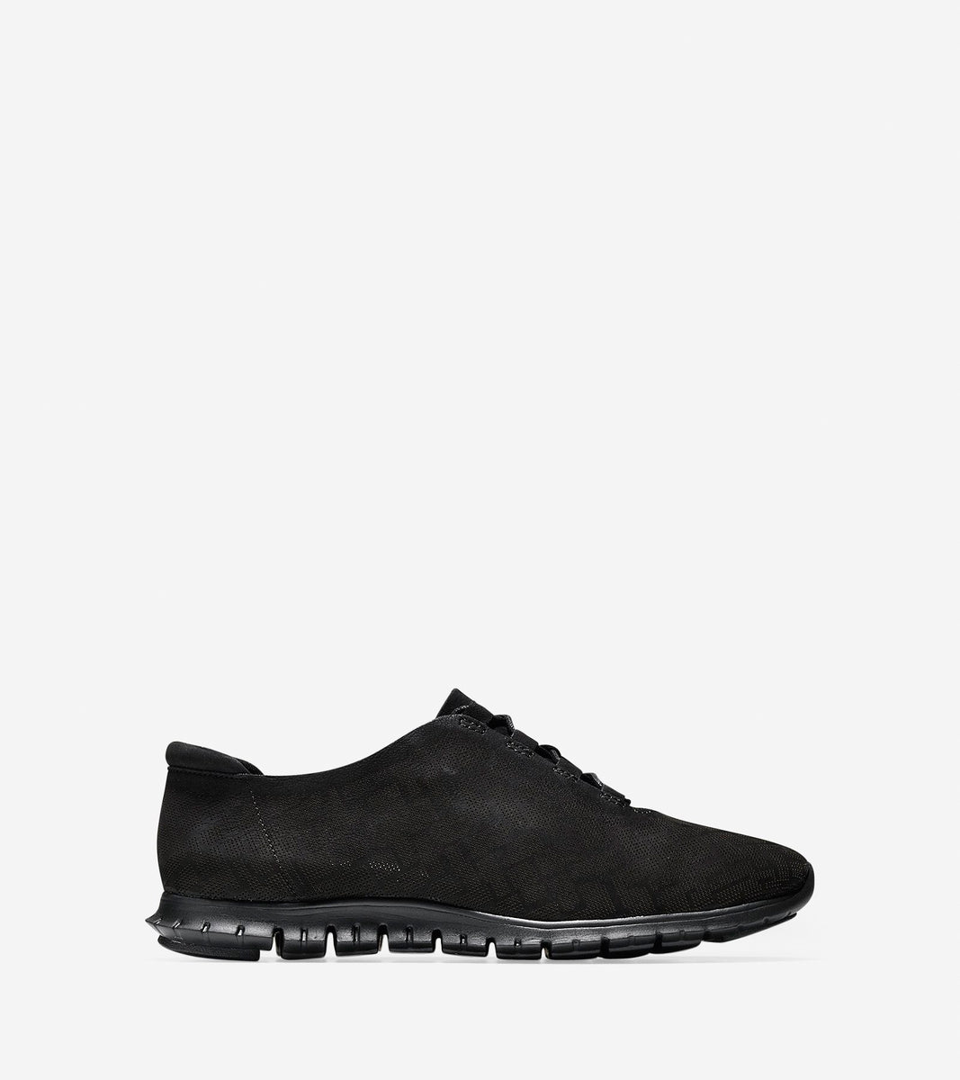 ColeHaan-ZERØGRAND Genevieve Perforated Sneaker-w08635-Black Nubuck-black