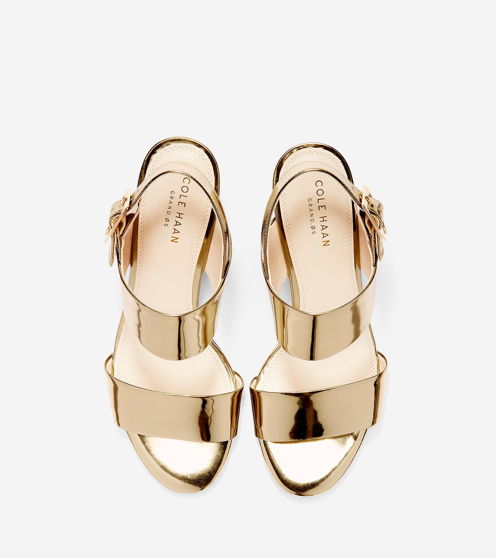 ColeHaan-Avani City Sandal-w09434-Gold Specchio