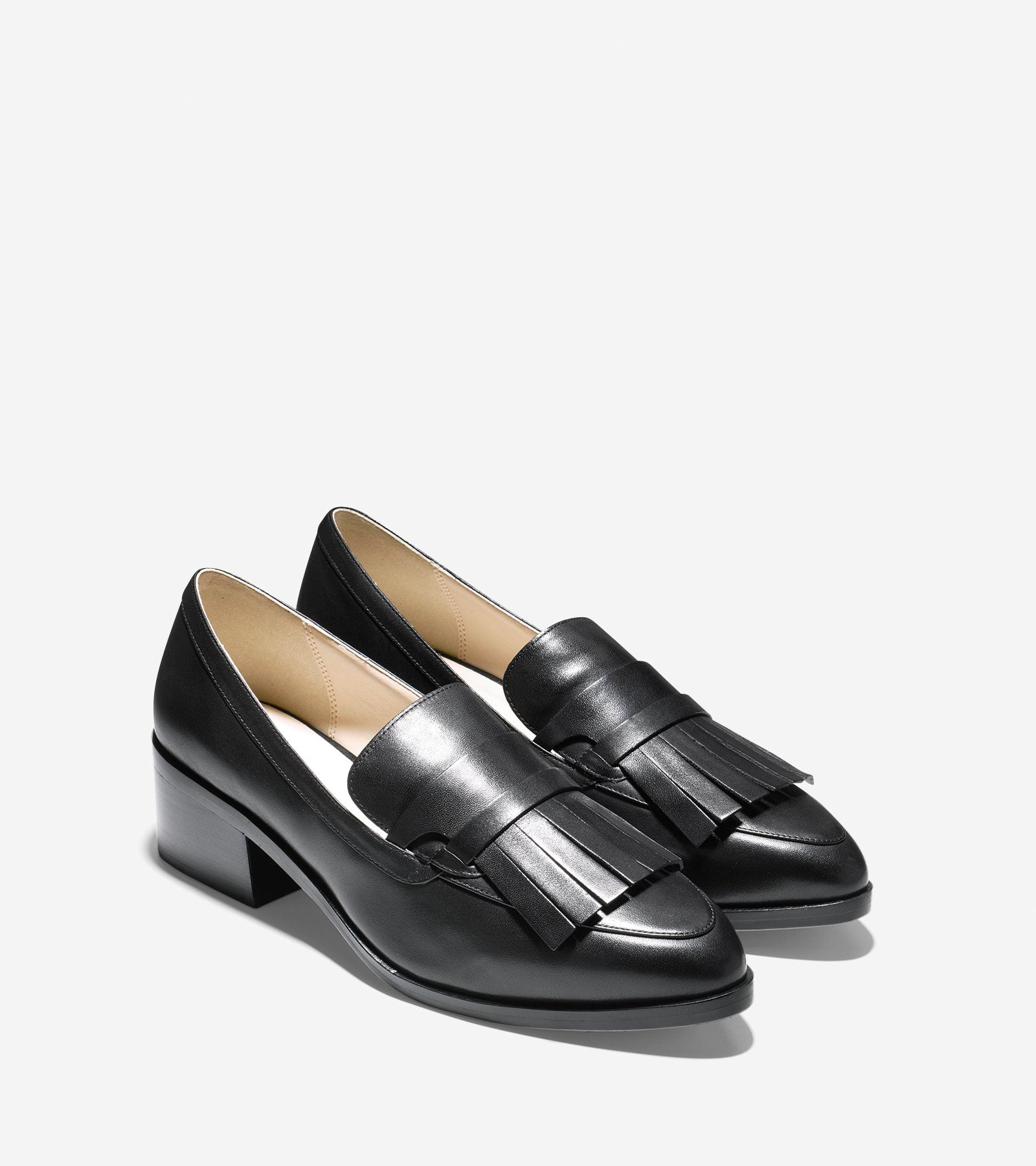 ColeHaan-Margarite Loafer (40mm)-w09549-Black Leather