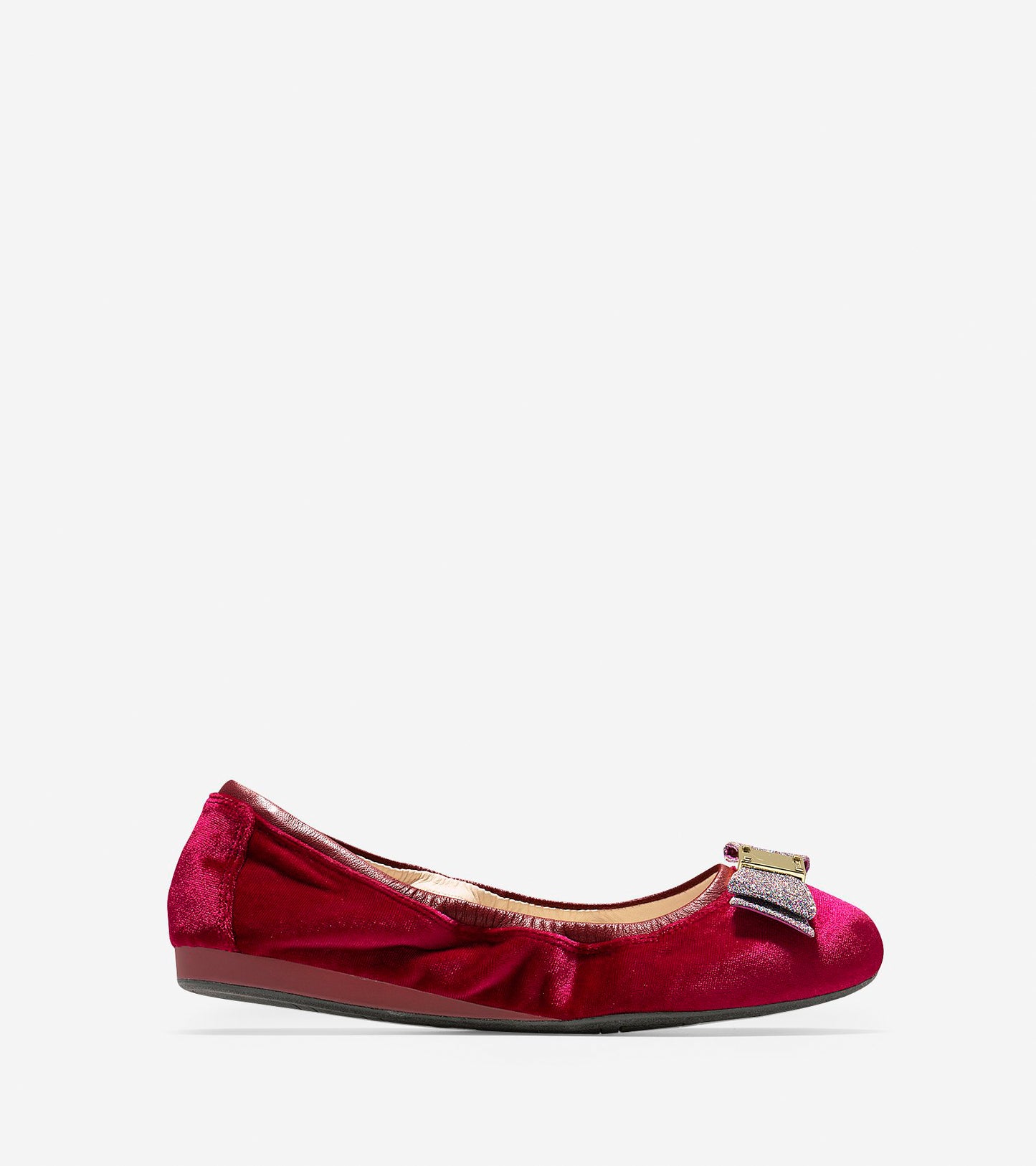 ColeHaan-Tali Bow Ballet-w09653-Red Velvet