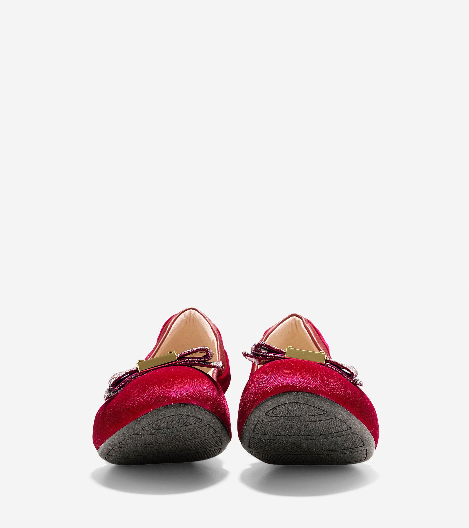 ColeHaan-Tali Bow Ballet-w09653-Red Velvet