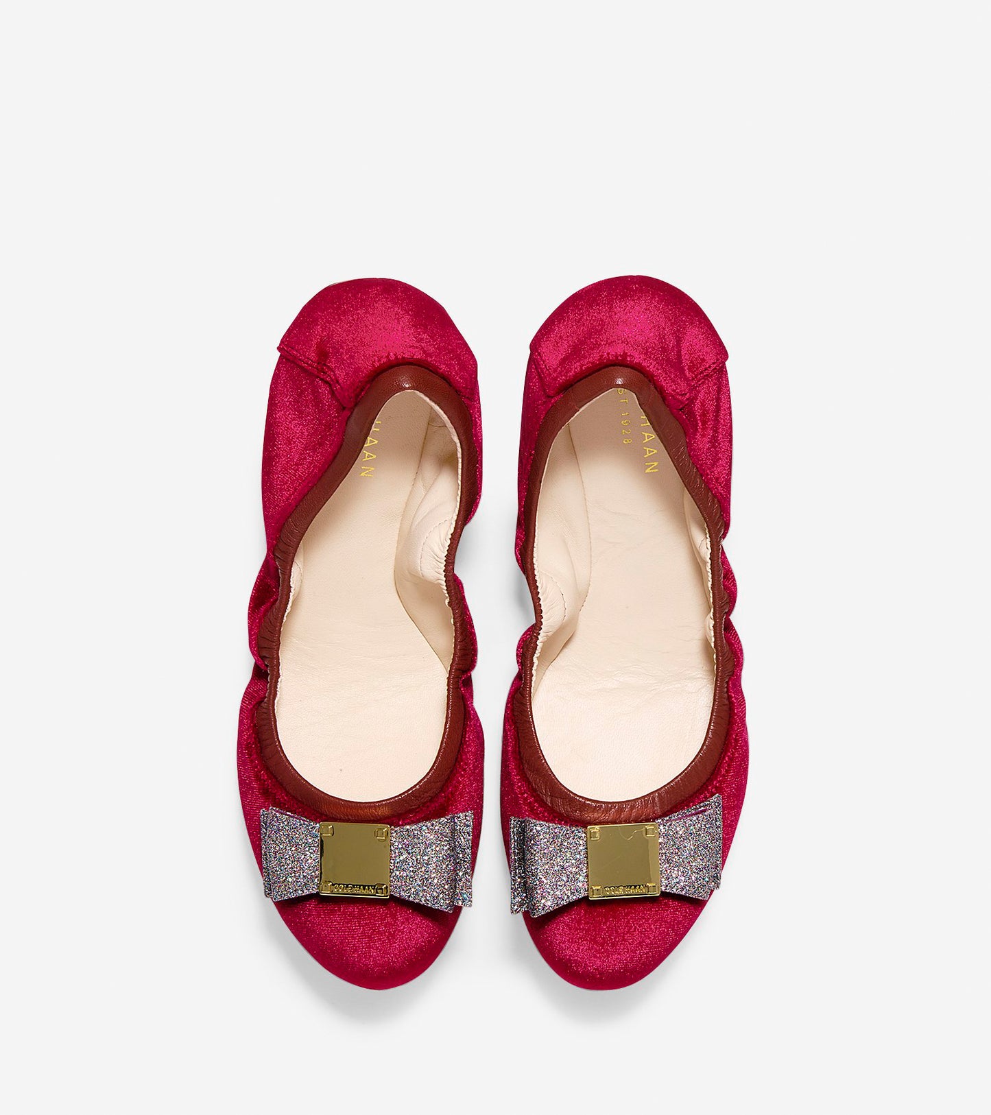 ColeHaan-Tali Bow Ballet-w09653-Red Velvet