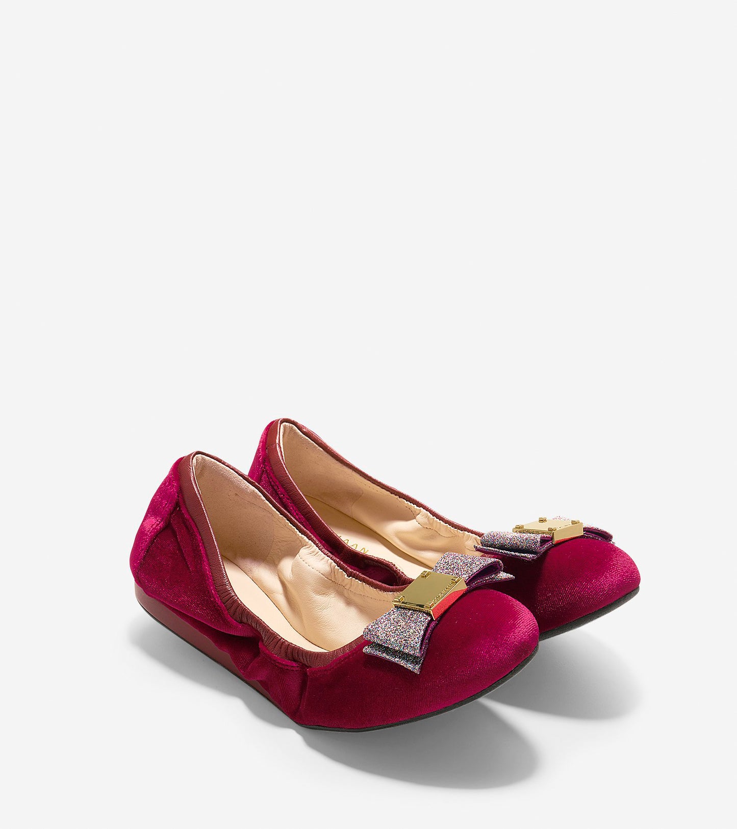 ColeHaan-Tali Bow Ballet-w09653-Red Velvet