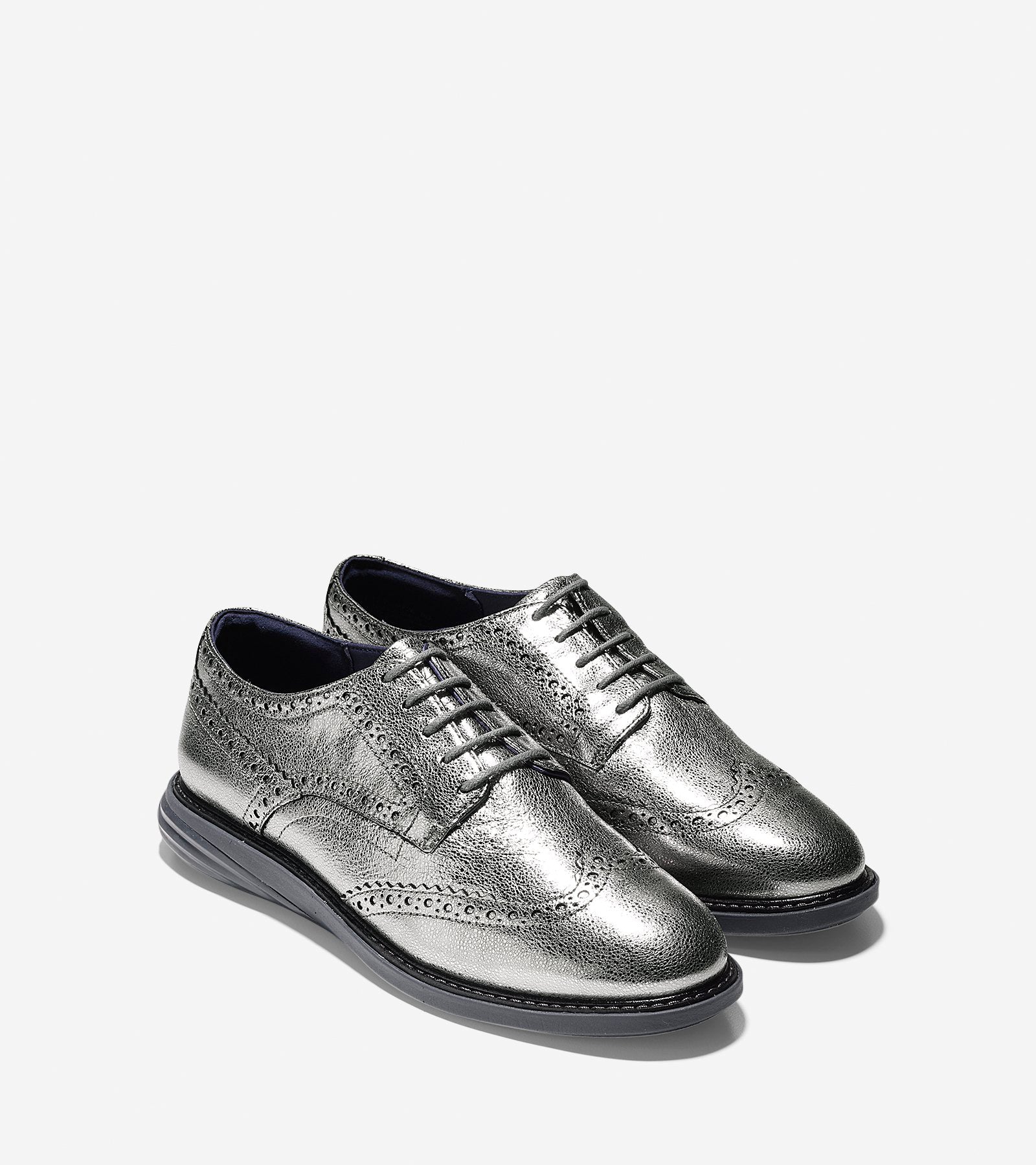 Grand Evolution Wingtip Oxford W09726 ANTHRACITE GLITTER METALLIC LEATHER Cole Haan Saudi Arabia