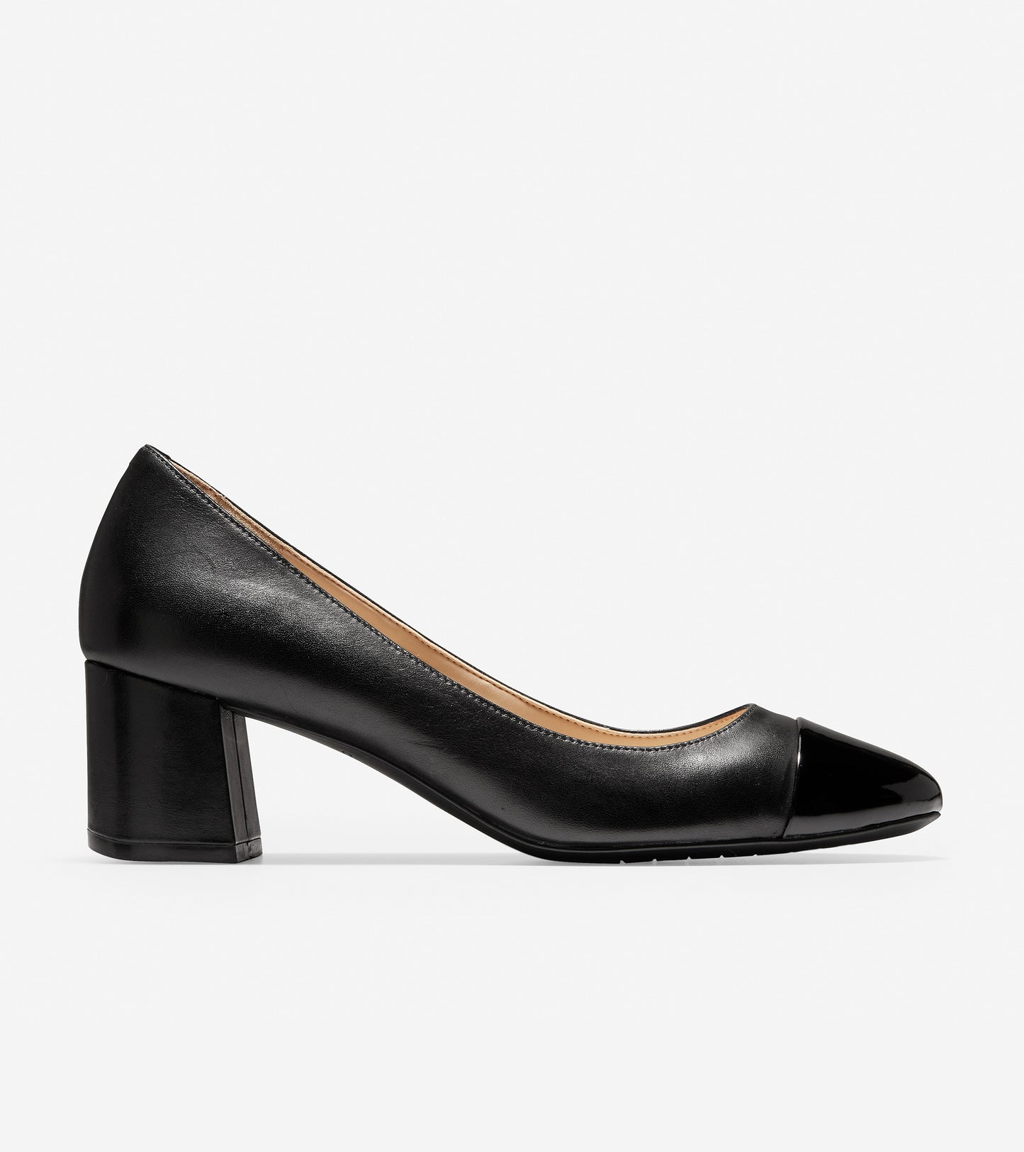 ColeHaan-Dawna Grand Pump (55mm)-w09807-Black Leather-patent