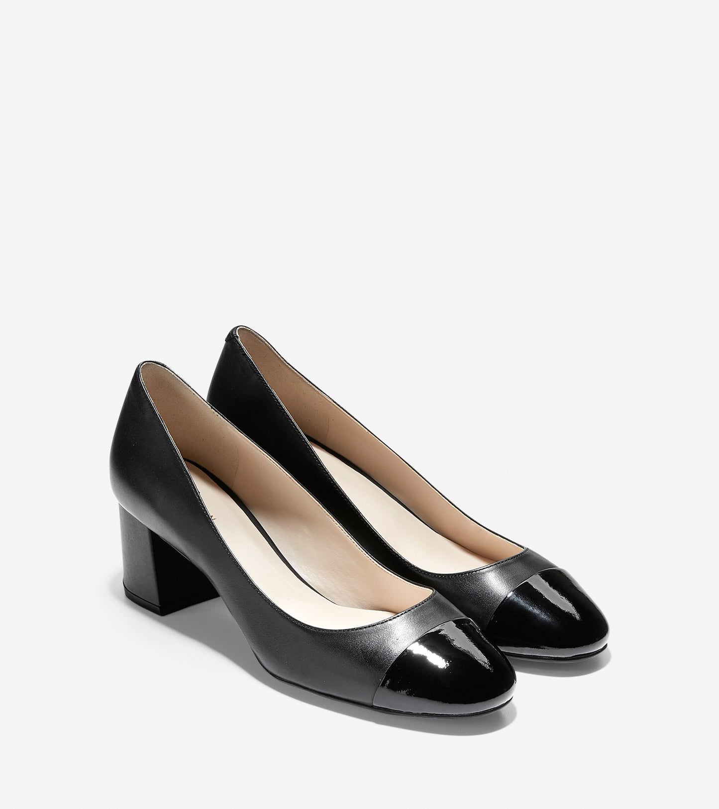 ColeHaan-Dawna Grand Pump (55mm)-w09807-Black Leather-patent