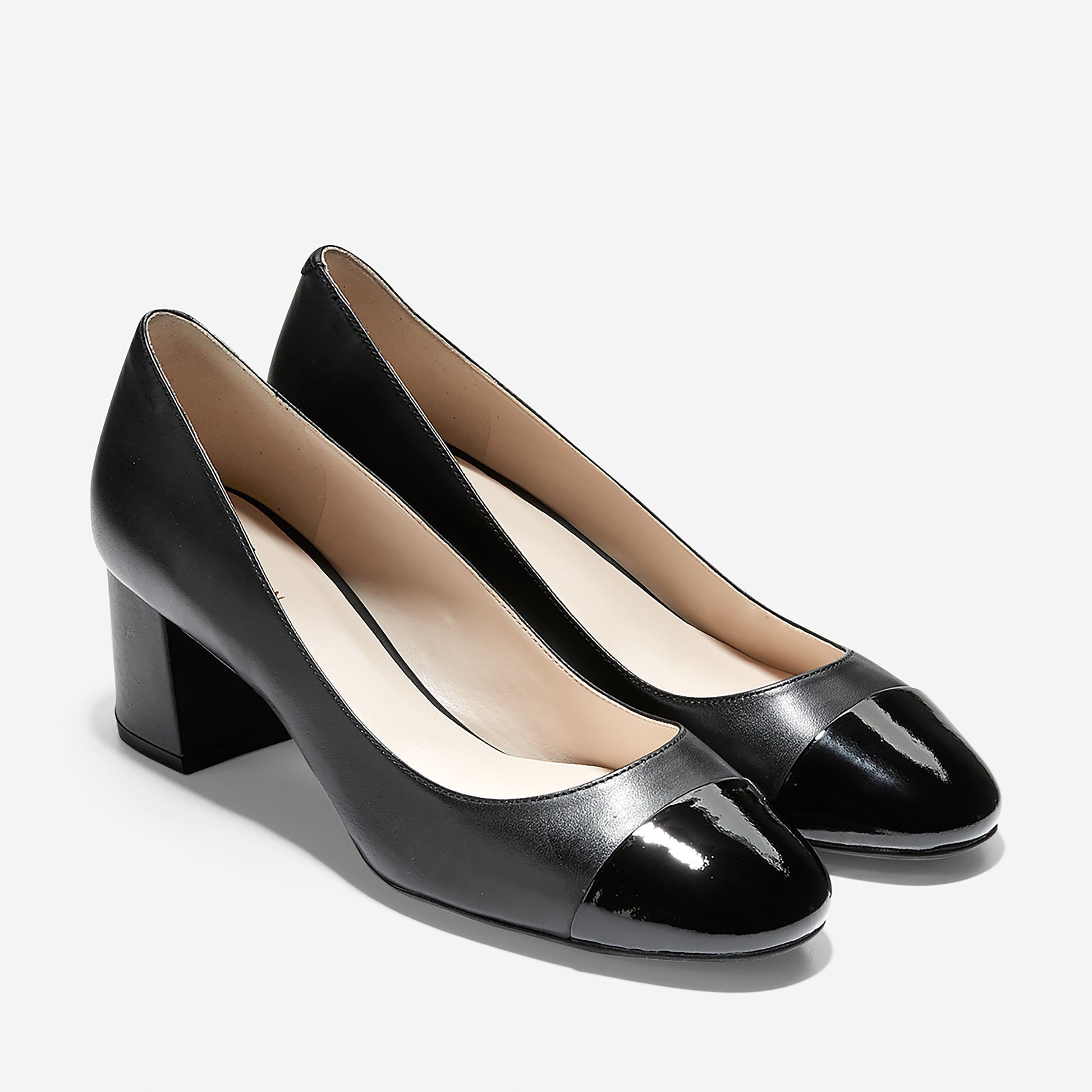 ColeHaan-Dawna Grand Pump (55mm)-w09807-Black Leather-patent