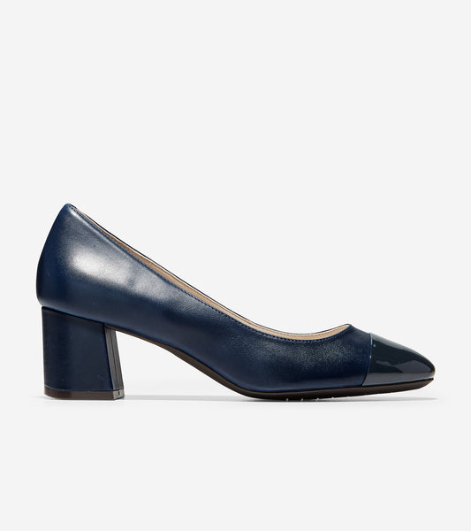 ColeHaan-Dawna Grand Pump (55mm)-w09809-Marine Blue Leather-patent