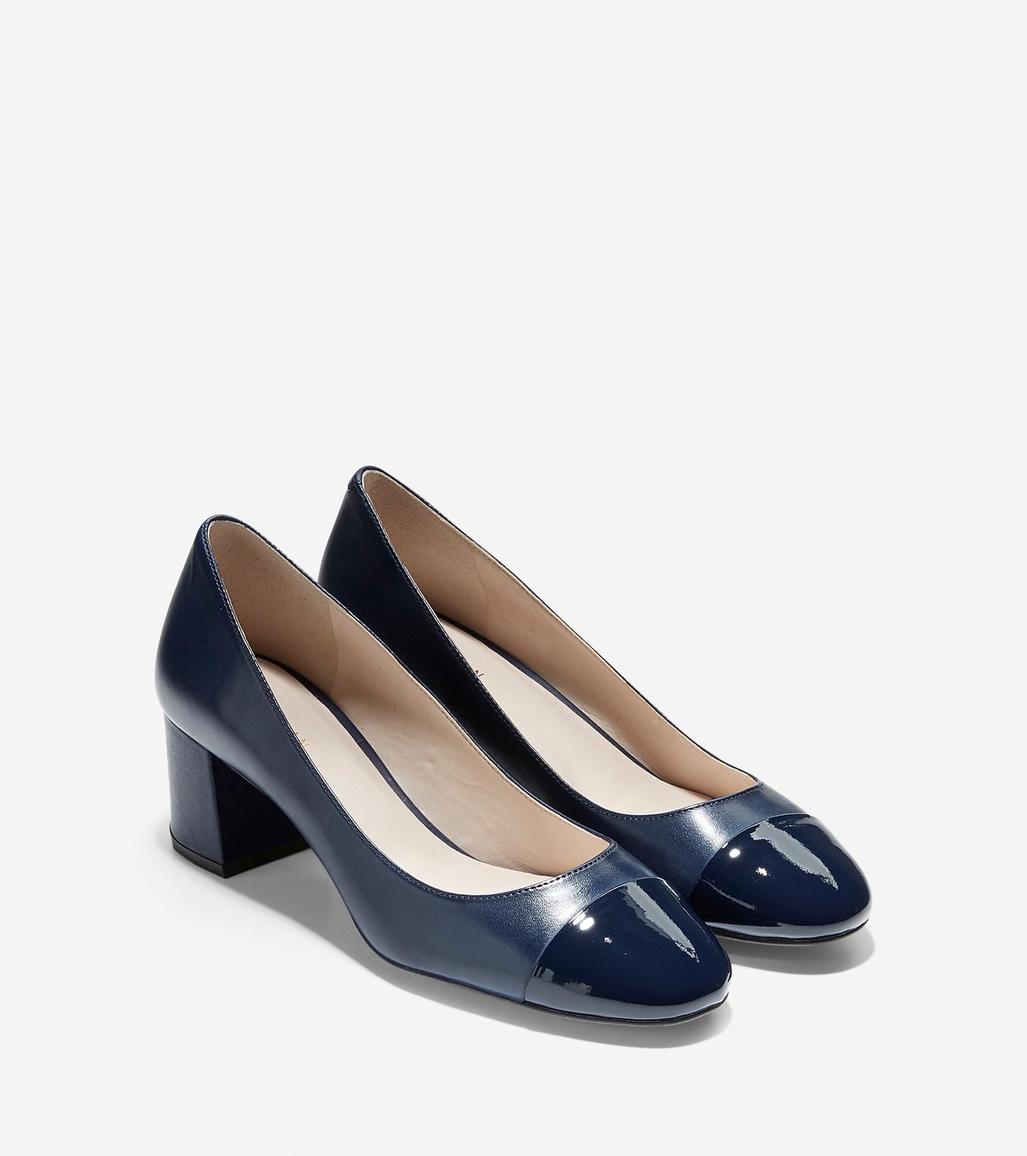 ColeHaan-Dawna Grand Pump (55mm)-w09809-Marine Blue Leather-patent