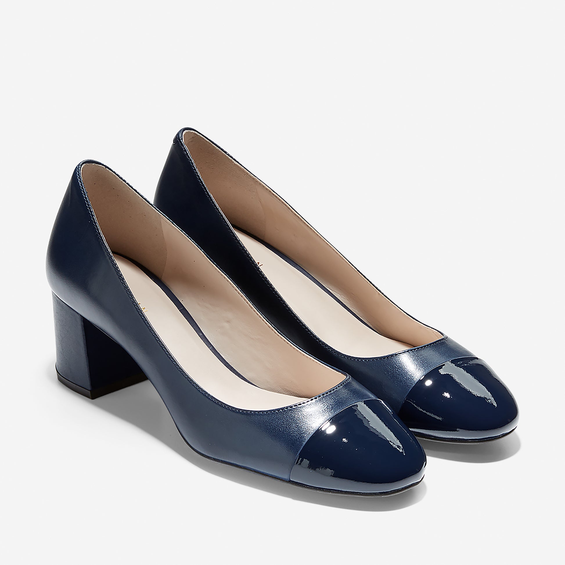 ColeHaan-Dawna Grand Pump (55mm)-w09809-Marine Blue Leather-patent