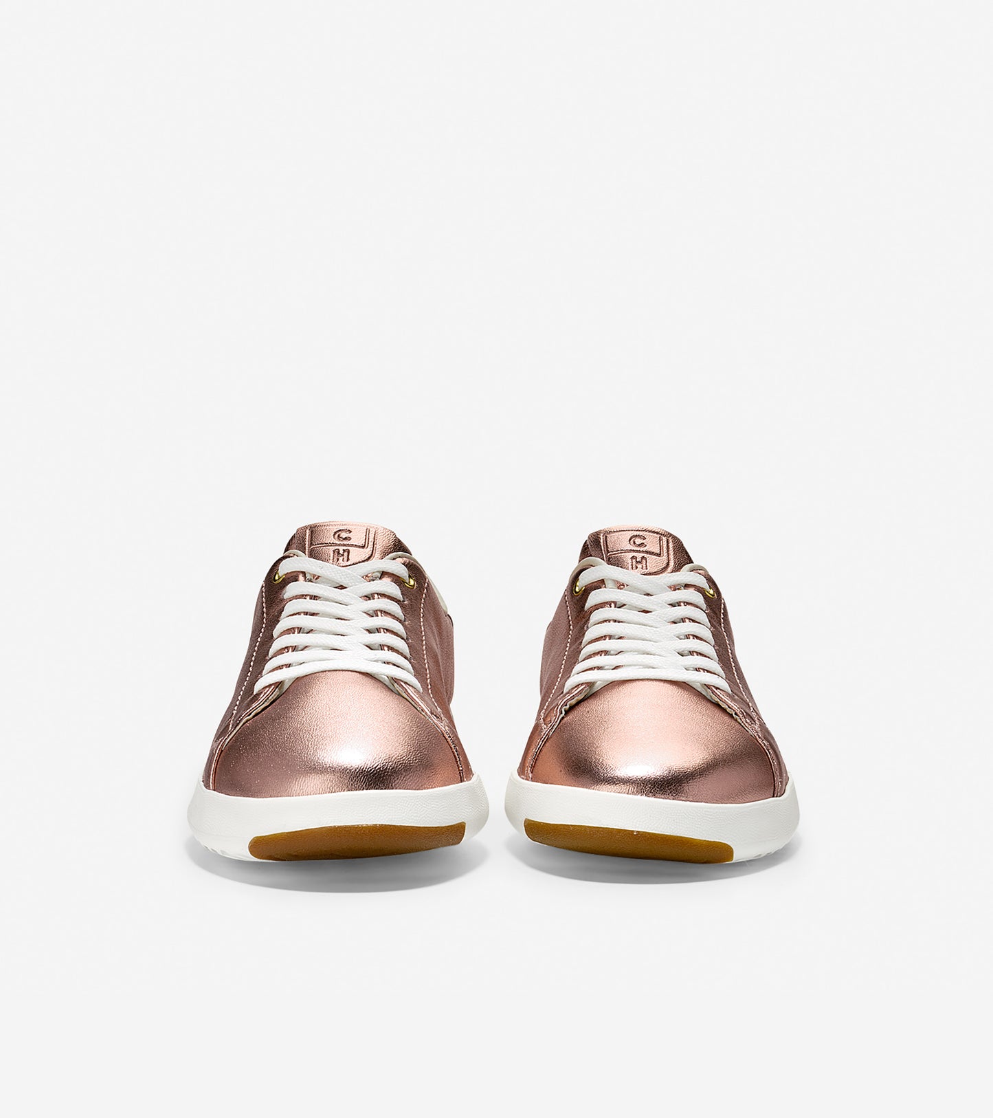 ColeHaan-GrandPrø Tennis Sneaker-w09817-Metallic Rose Gold-optic White